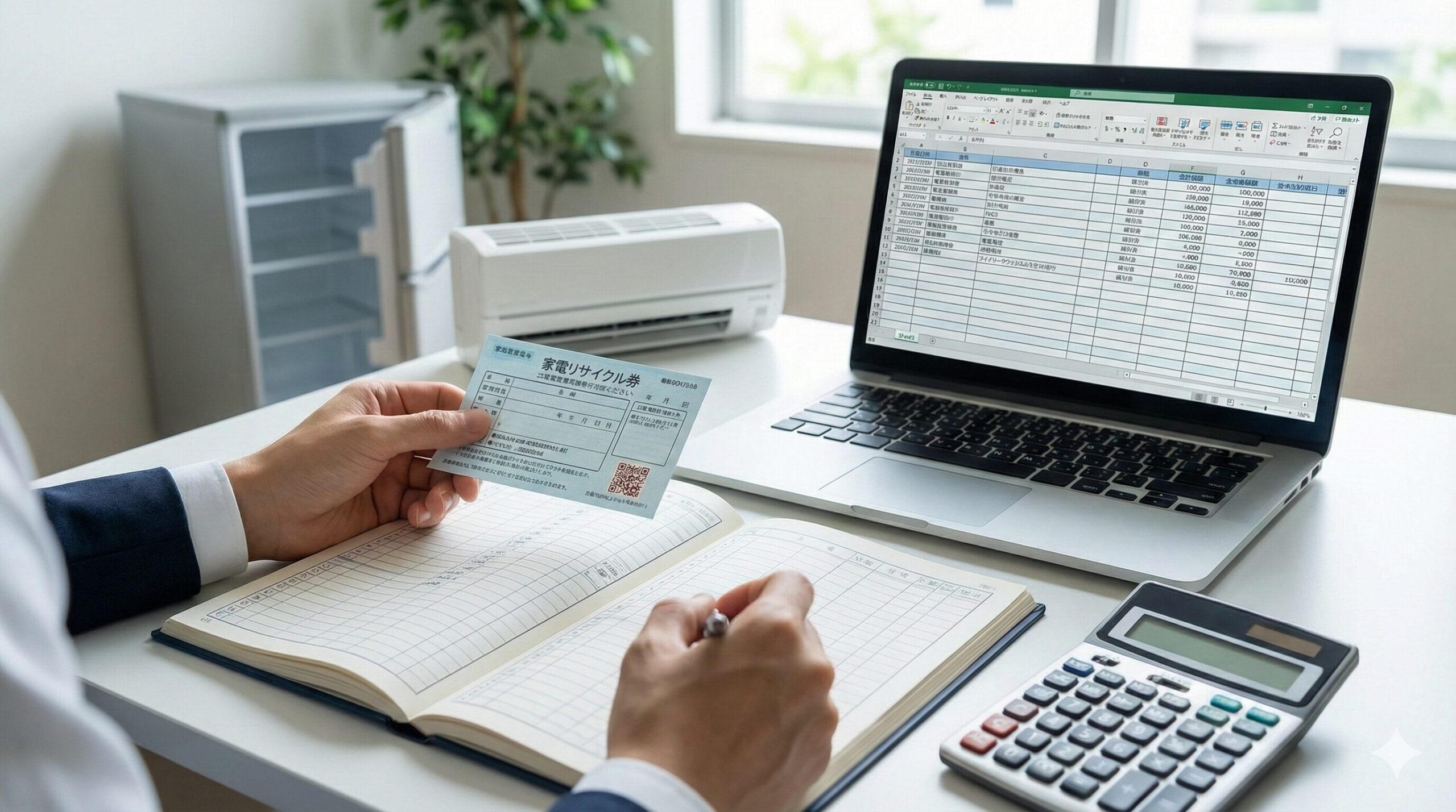 家電リサイクル券の勘定科目は3つ！消費税の仕訳と個人事業主の処理