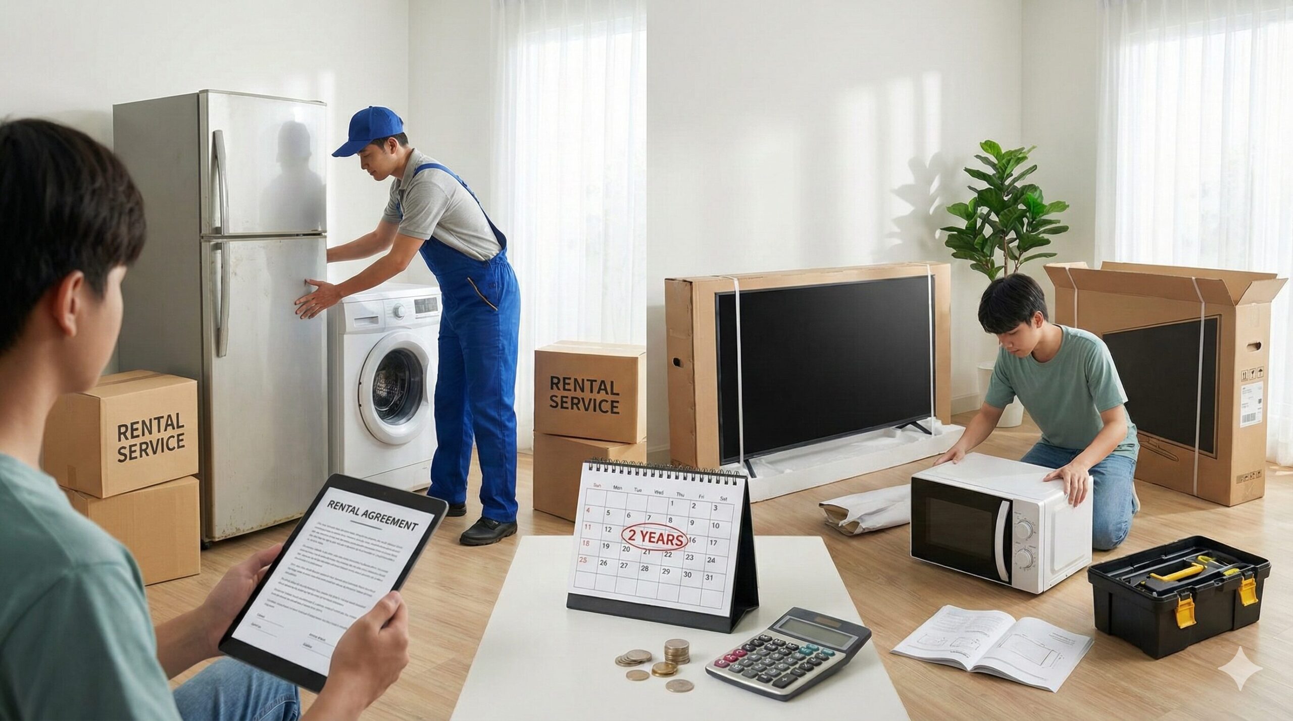 一人暮らしの家電はレンタルか購入か？損益分岐点は2年！費用比較