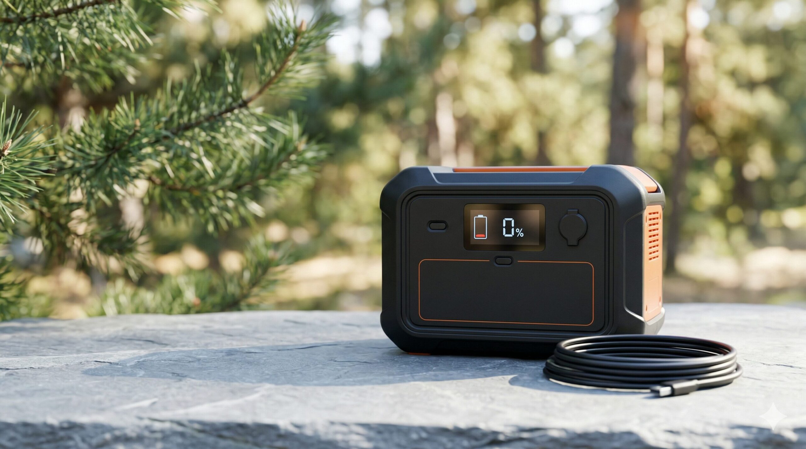 ポータブル電源 急に0