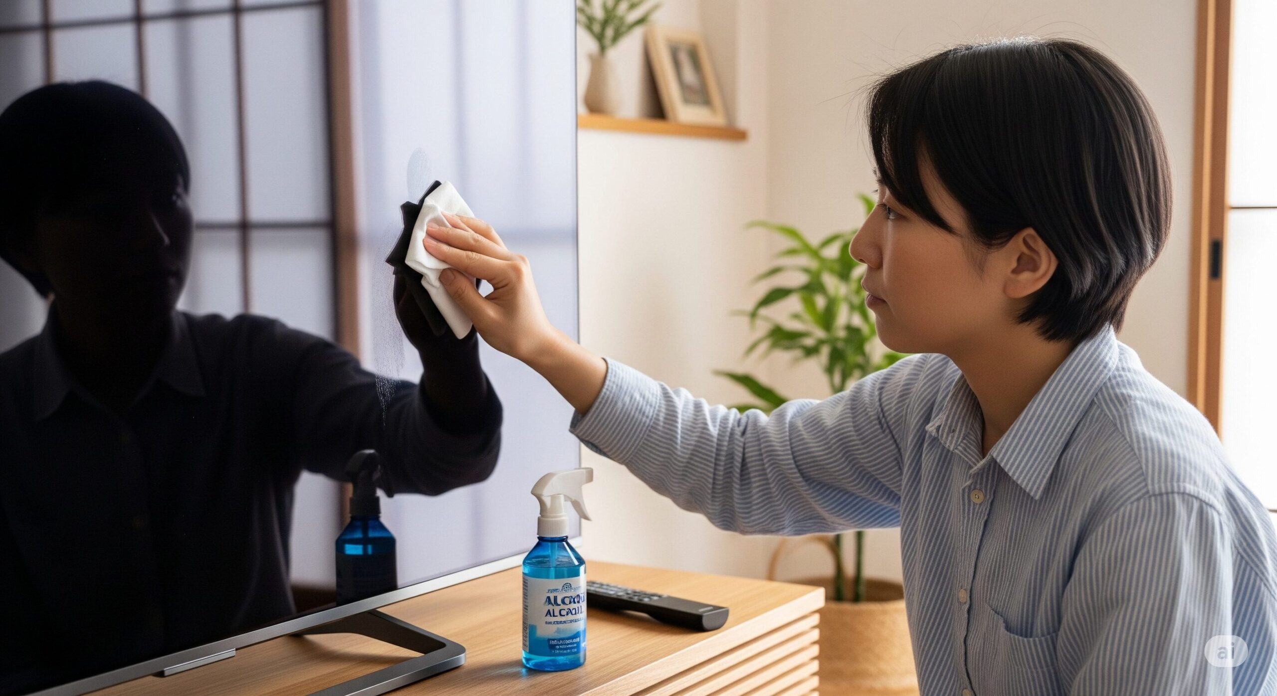 テレビ画面の掃除にメガネ拭きやアルコールはNG？正しい方法を解説