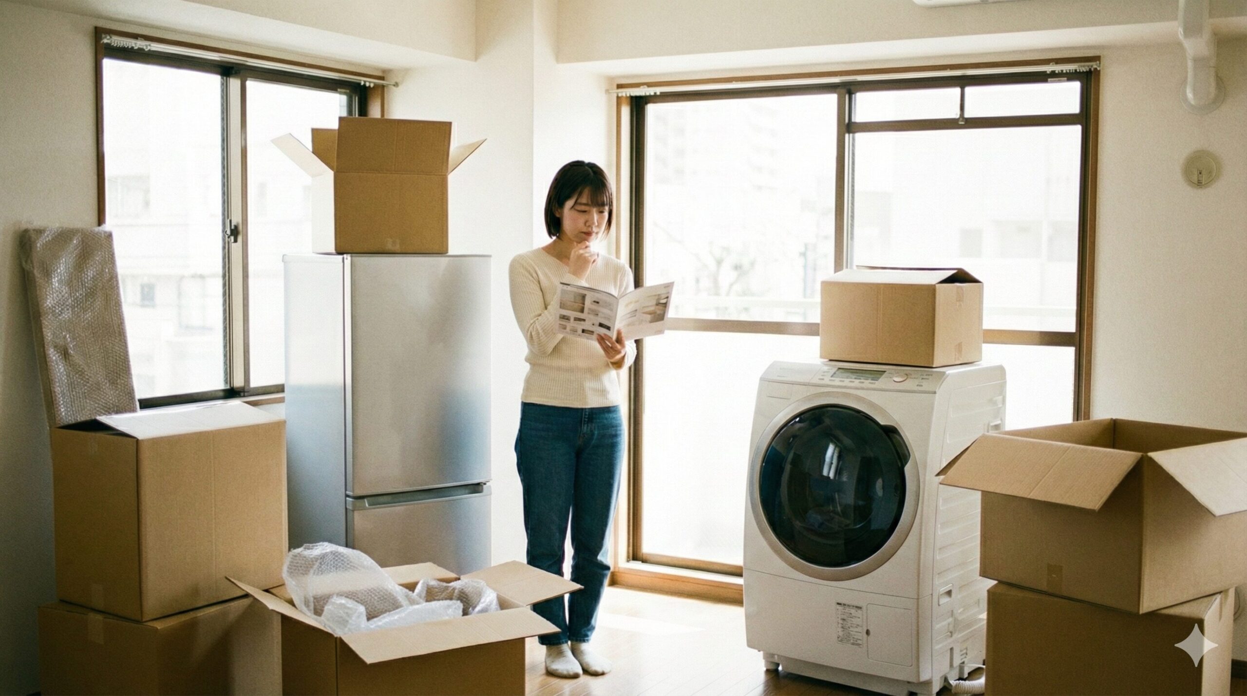 大学生の一人暮らし、家電はレンタルか購入か？4年間の費用差と損しない選び方5選