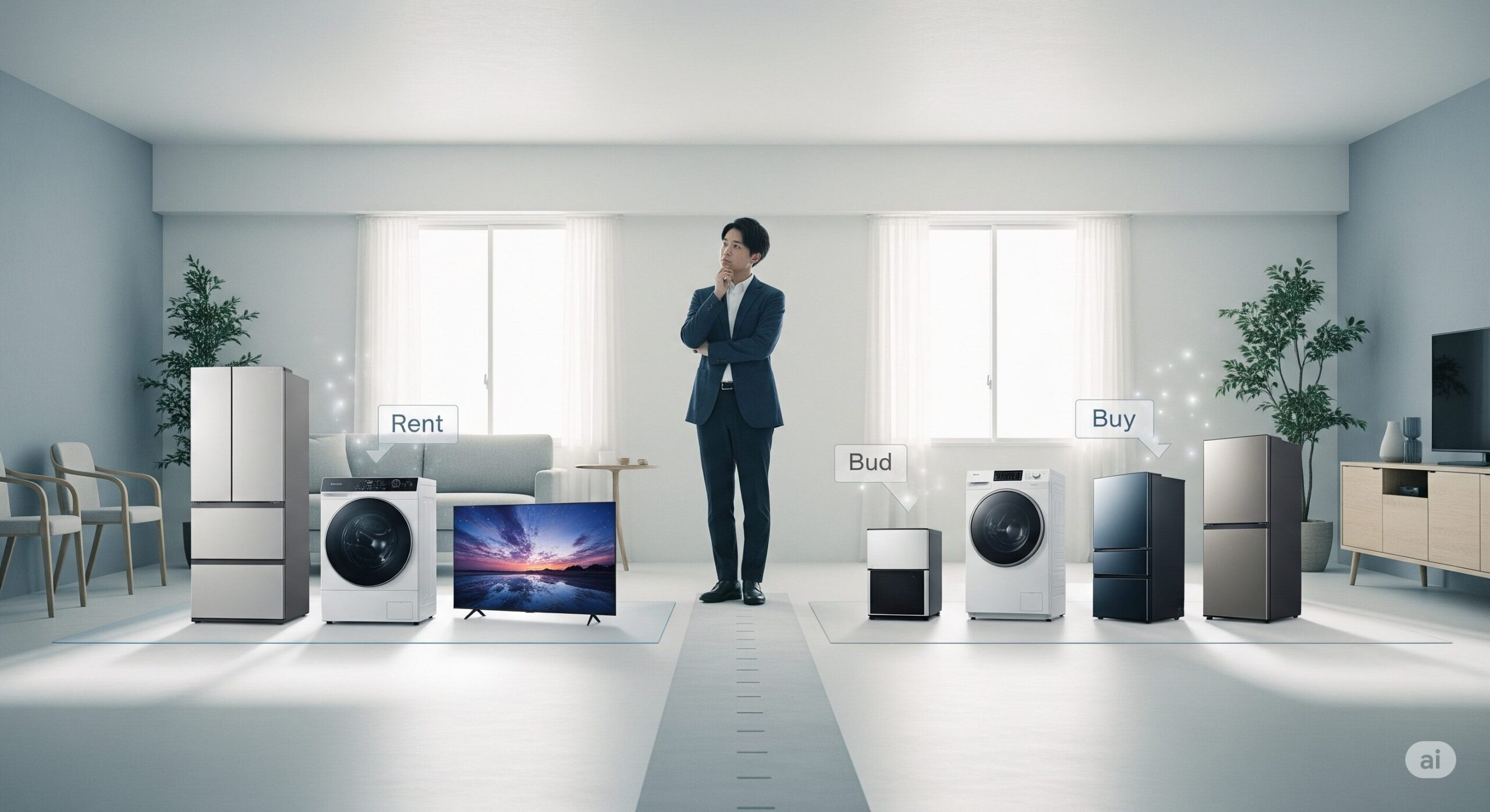 一人暮らしの家電、レンタルか購入か？費用で決める秘訣