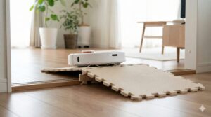 100均商品で段差スロープを自作!ロボット掃除機が止まらない5つの秘策