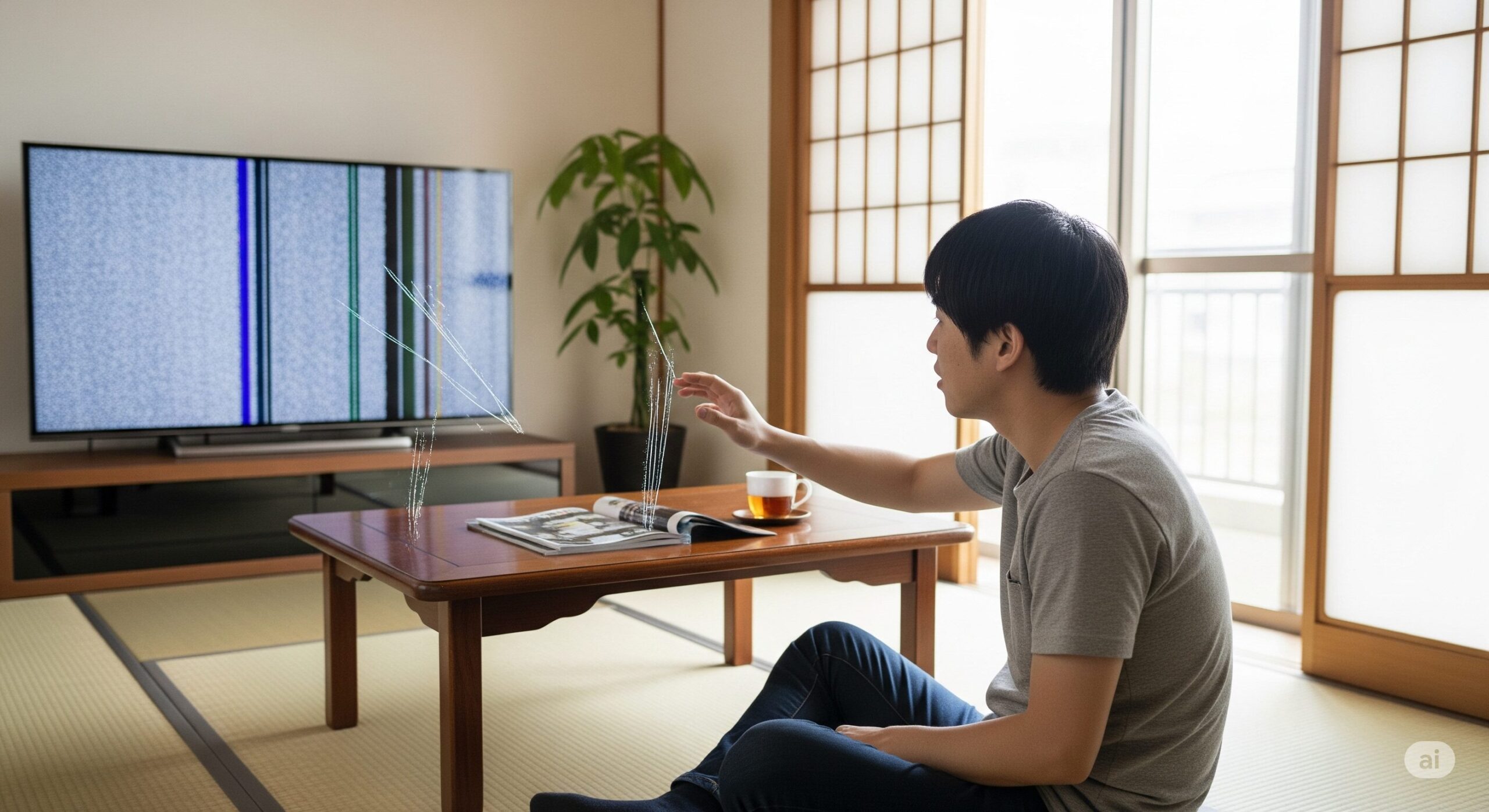 テレビに線が入る！ぶつけた時の5つの対処法を徹底解説！