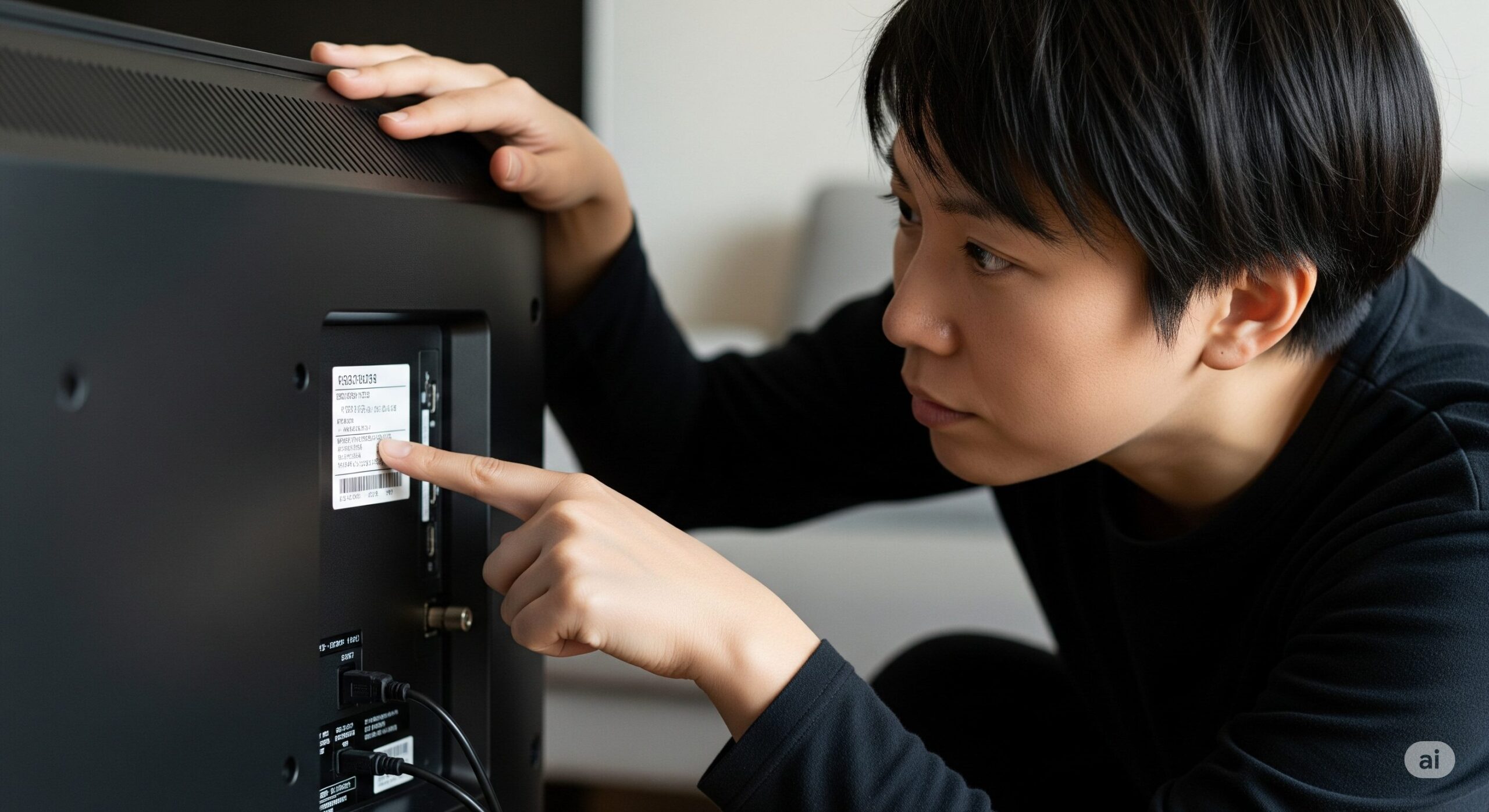 テレビのコードはどこに書いてある？5つの確認場所を徹底解説！
