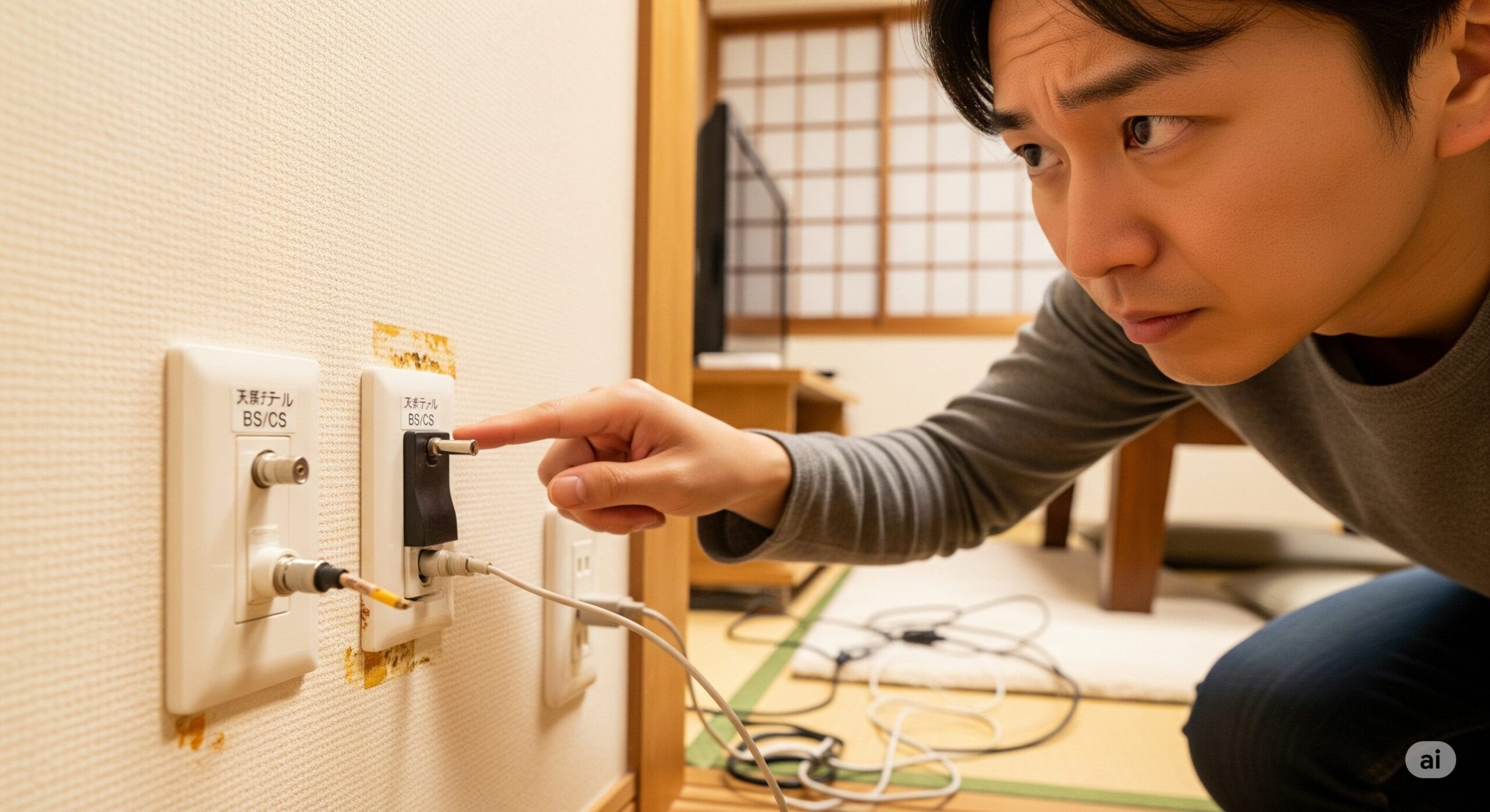 テレビのアンテナ端子が2つ！どっち？見分け方と接続方法を徹底解説