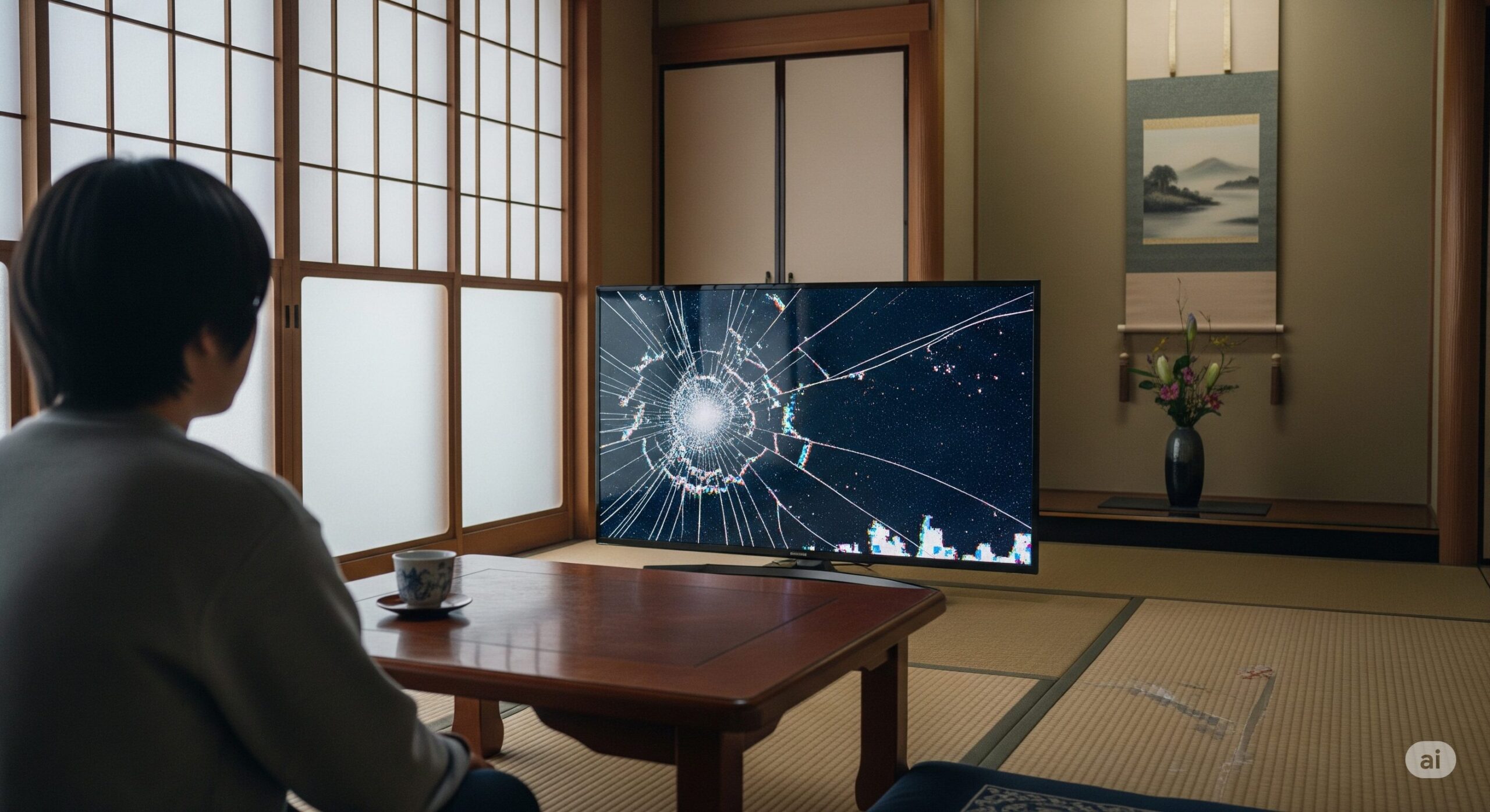 テレビの液晶割れを見続けるのはNG？危険なリスクと対処法！