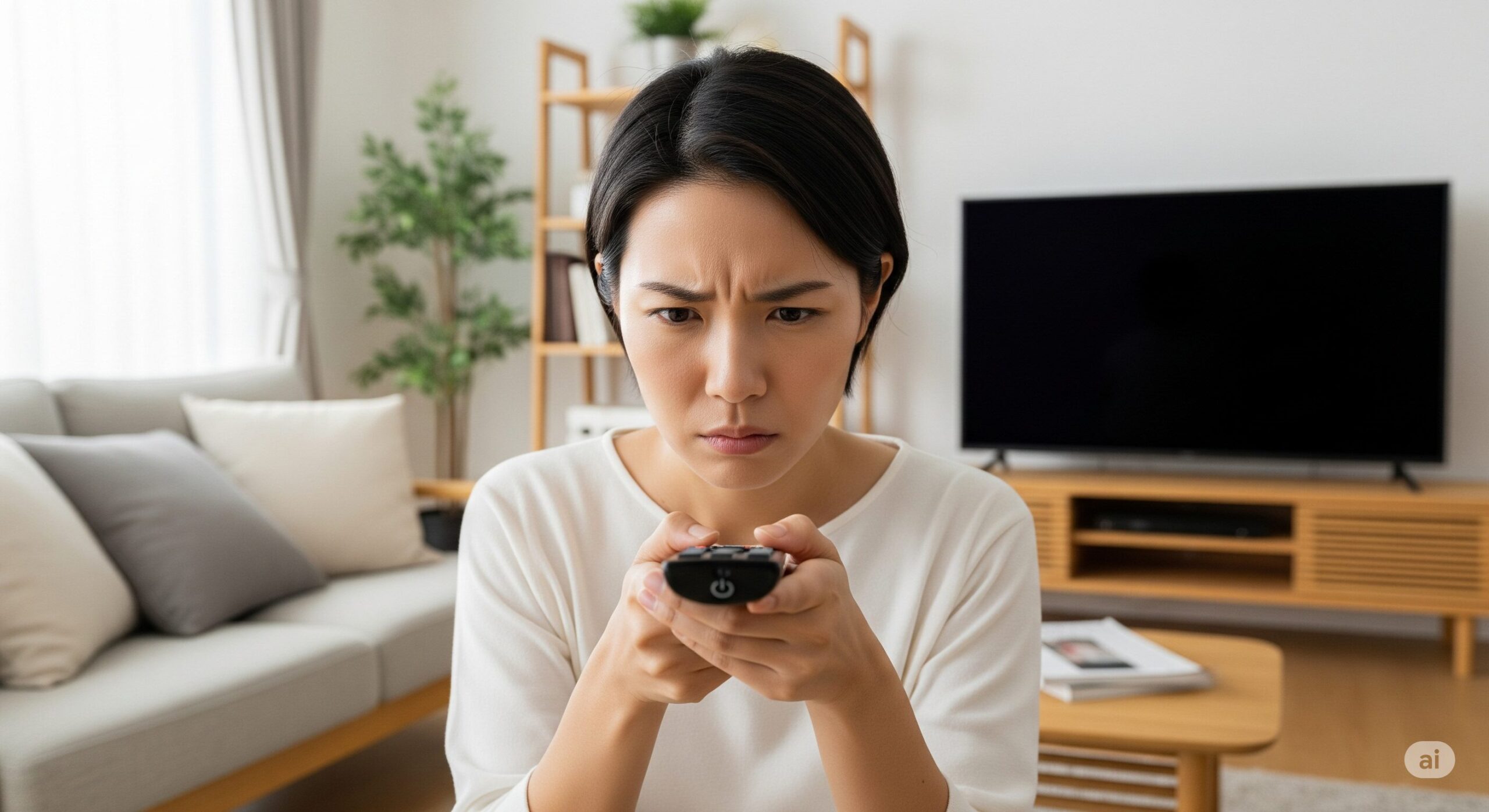 テレビのリモコンが電源ボタンだけ反応しない！5つの原因と対処法