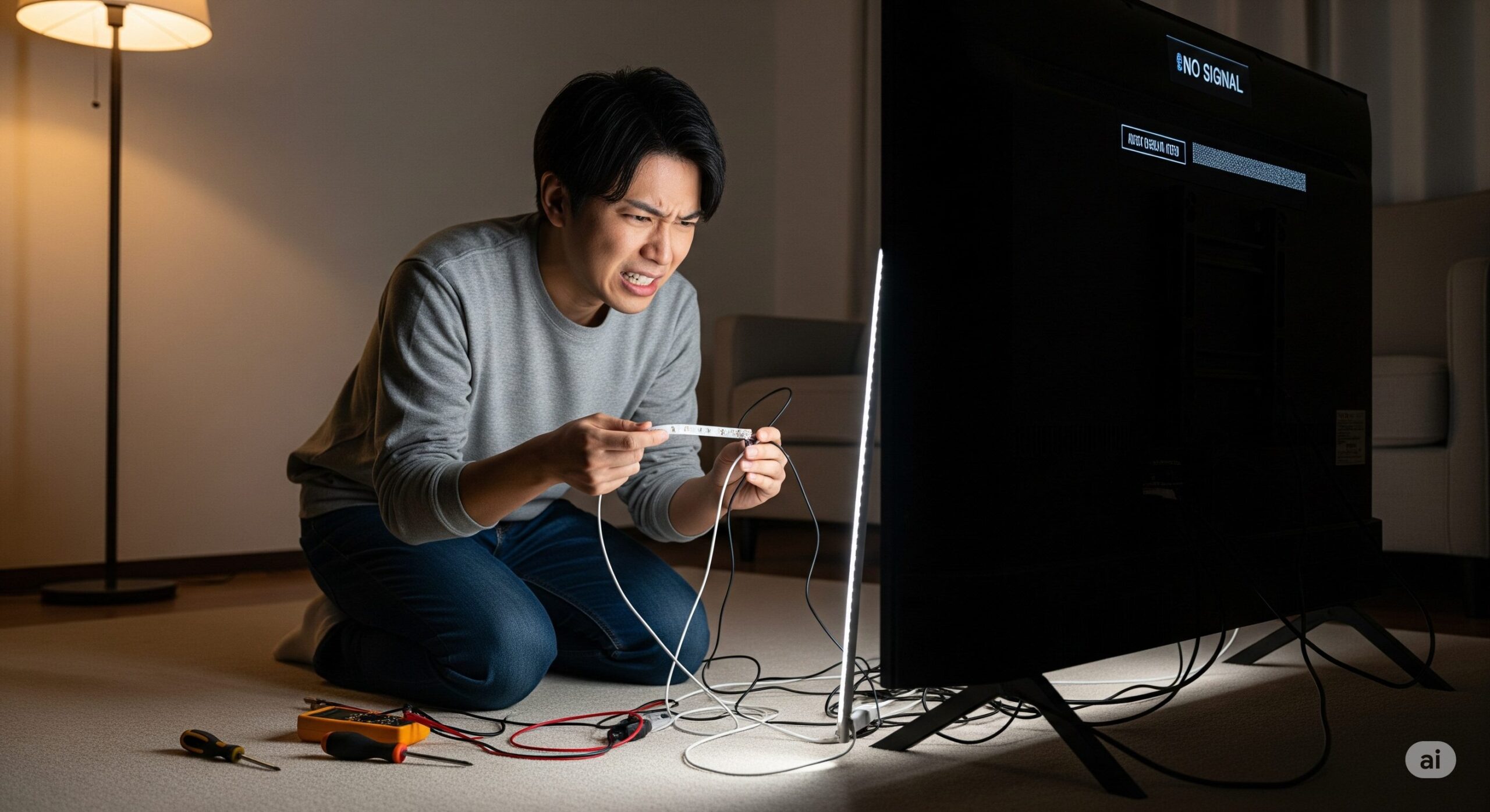 【解決】LEDテープがテレビと連動しない！5つの原因と対処法