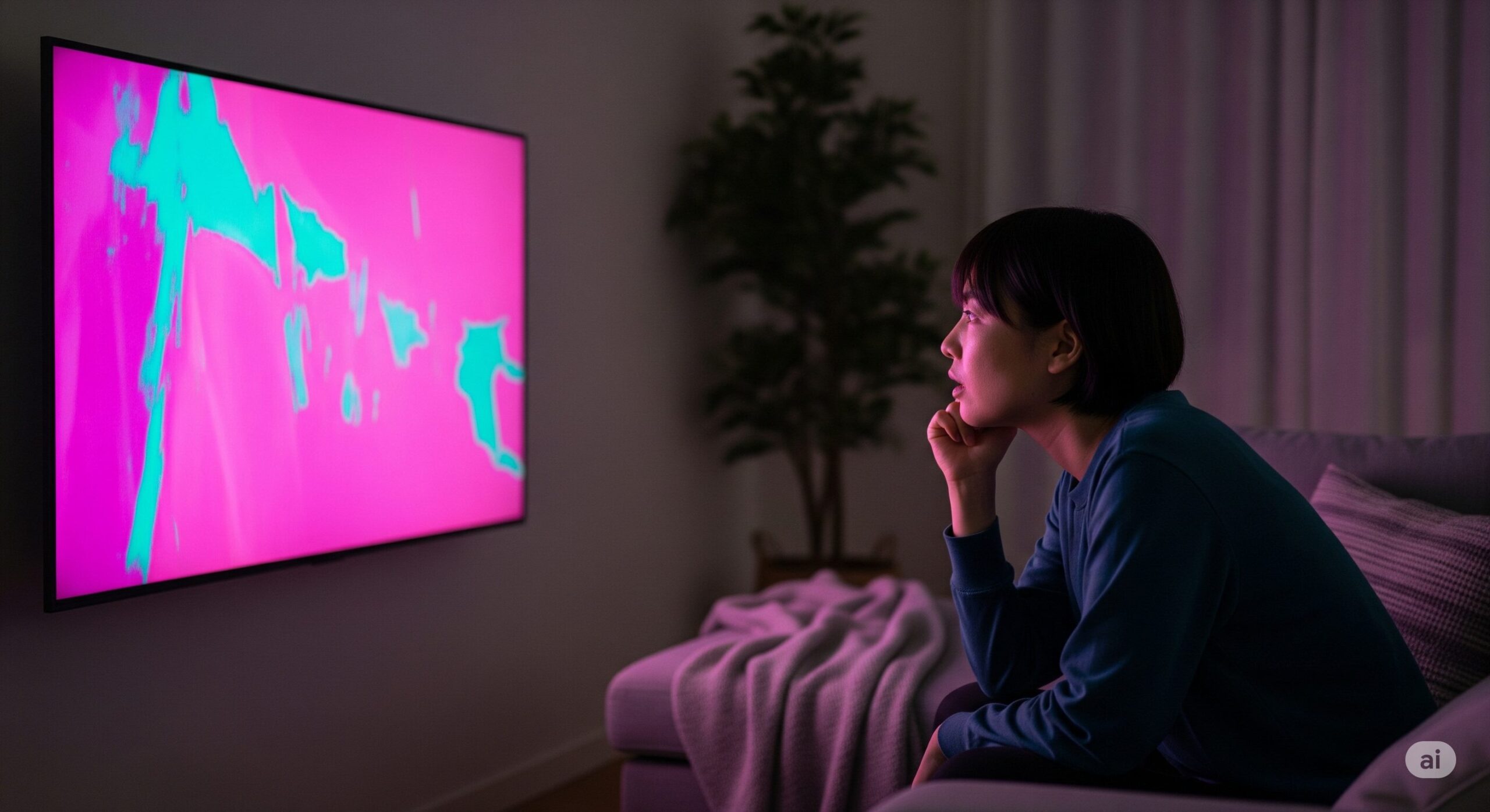 テレビの色合いがおかしい！5つの原因と直し方【かんたん解決】