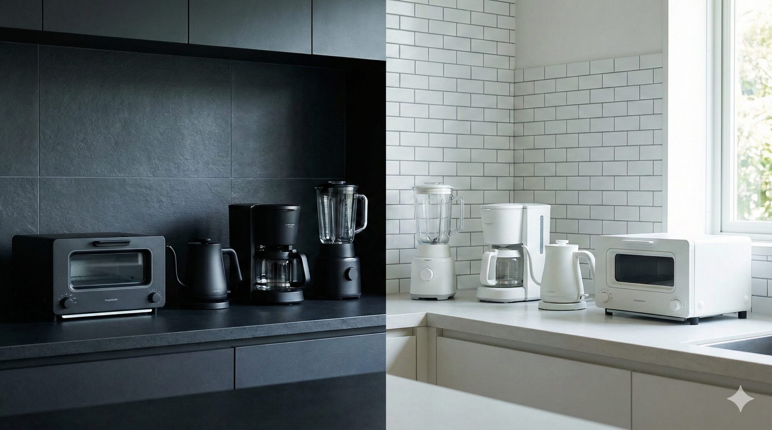 キッチン家電は黒白、どっちがいい？黒で統一して後悔しない？5つの選び方