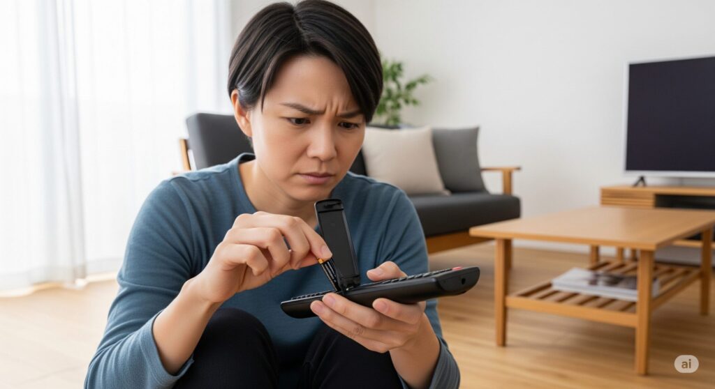 テレビのリモコンが電源ボタンだけ反応しない！5つの原因と対処法