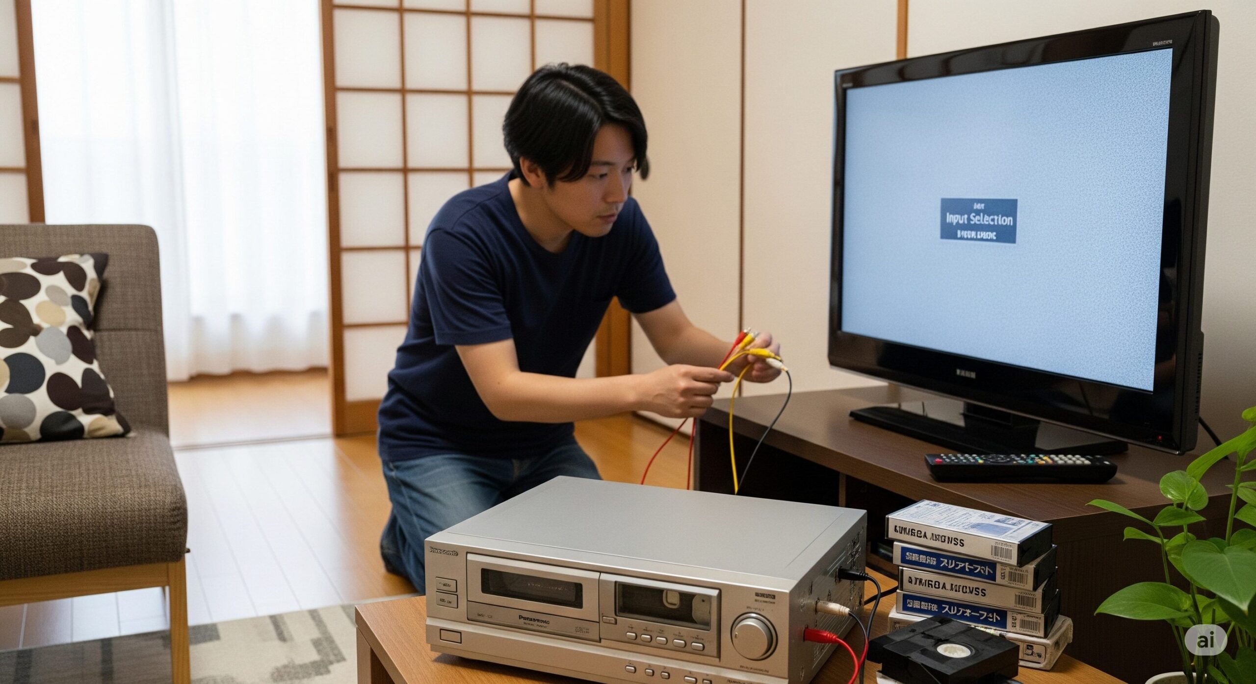 液晶テレビとビデオデッキを接続！懐かしい映像を観る5つの方法