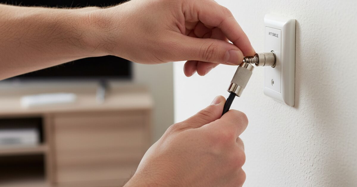 テレビ アンテナケーブル ネジ式 外し方 抜けない