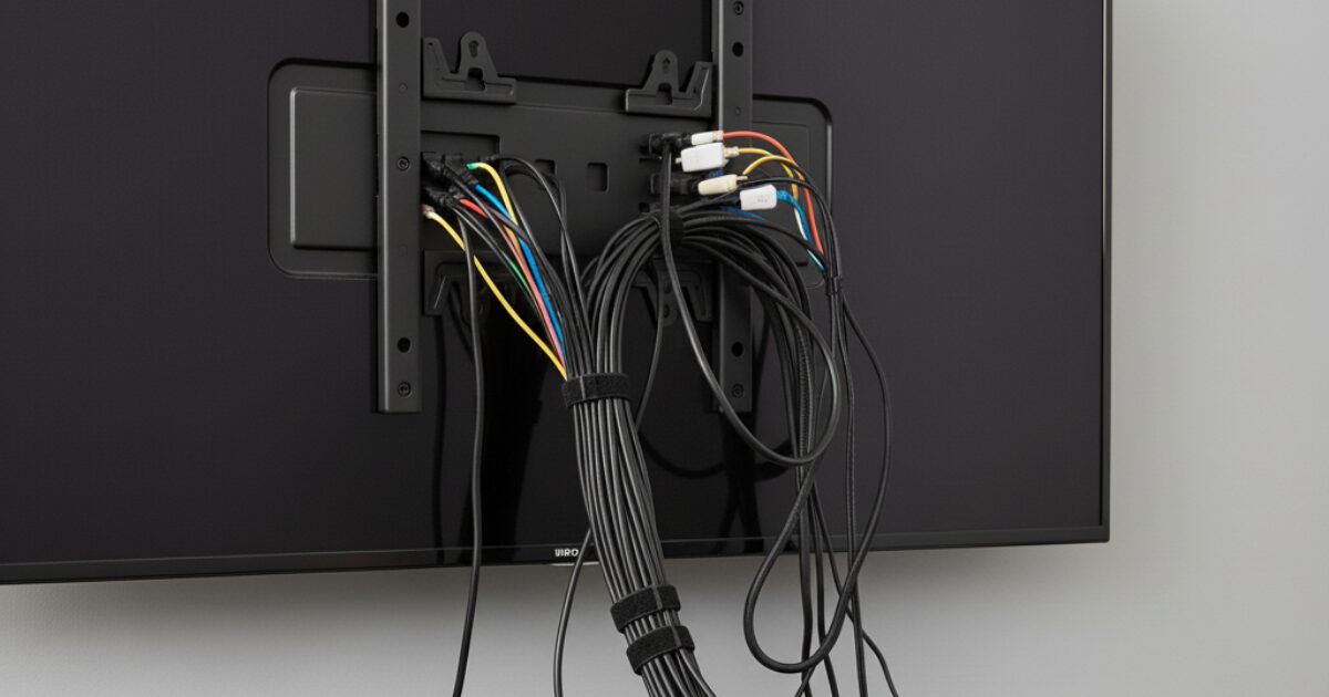 テレビ裏で配線を束ねても大丈夫？火事を防ぐ5つの手順とNG例