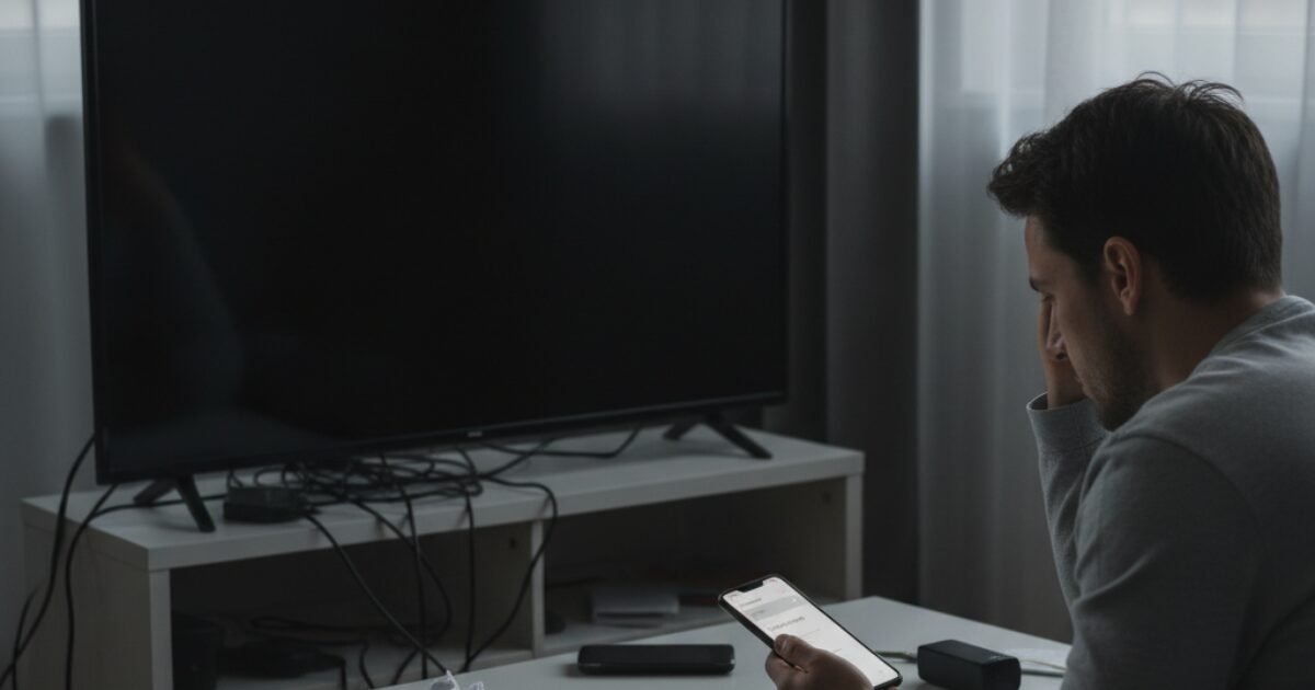 テレビが映らない時はどこに連絡すればいい？状況別3つの窓口と5分で直す対処法