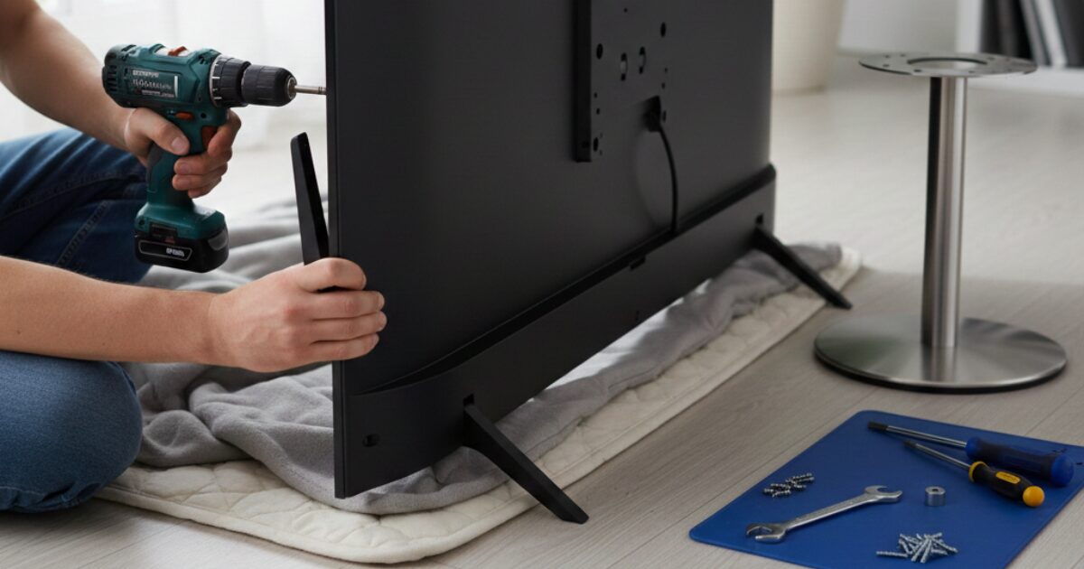 テレビの脚を変える方法は？汎用スタンドの選び方と交換手順を解説