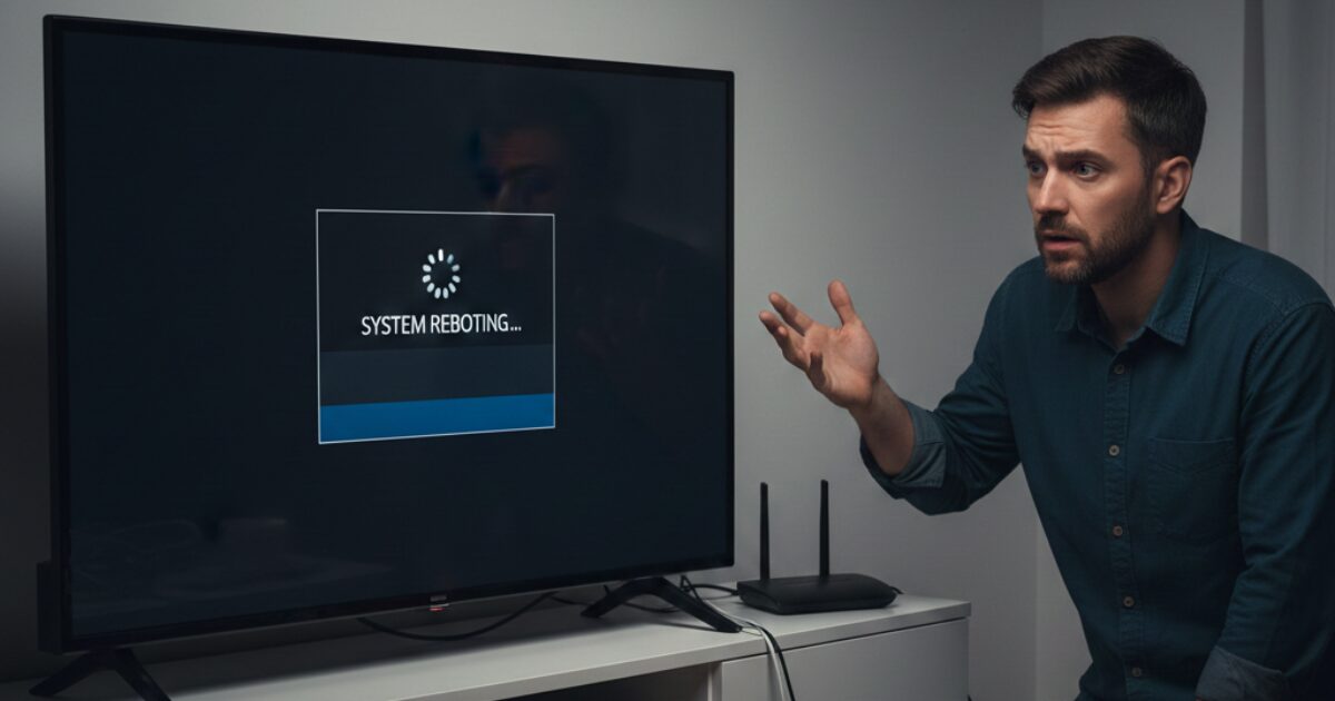 テレビが再起動を繰り返す原因と5つの直し方！寿命や修理判断も解説