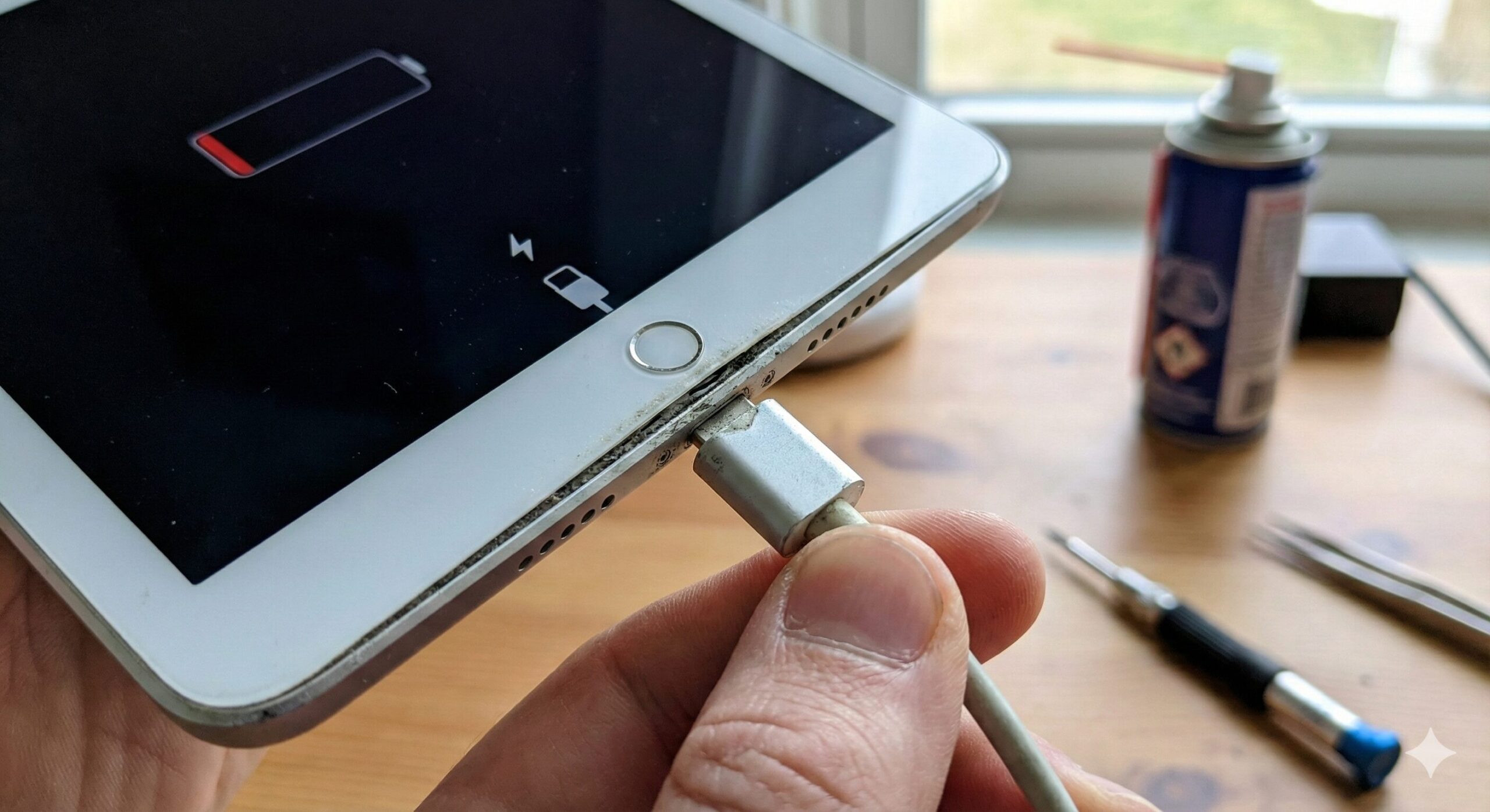 タブレットの充電差し込み口がゆるい！自力で直す5つの裏技と修理判断