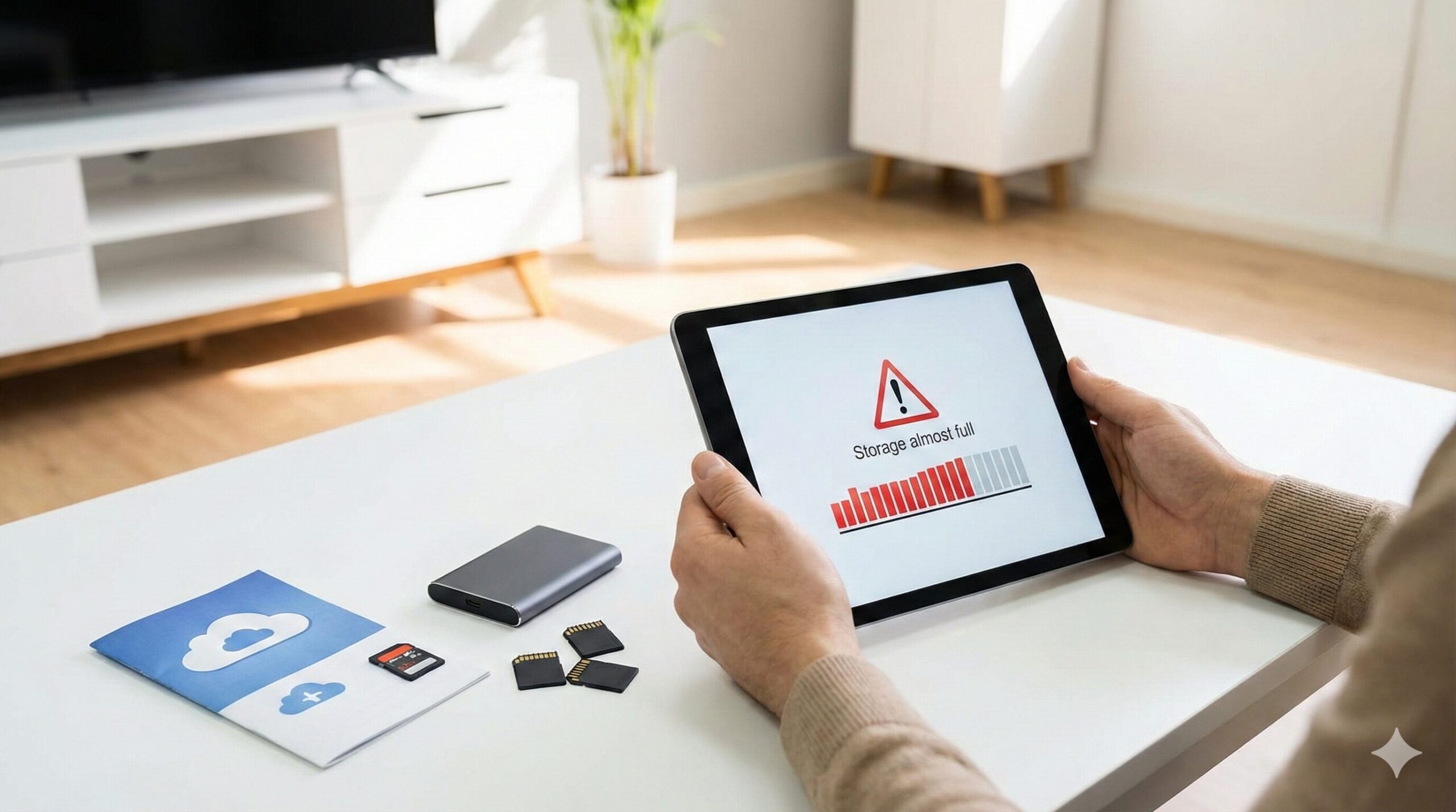タブレットから「ストレージの空き容量がありません」と表示された時の5つの対処法