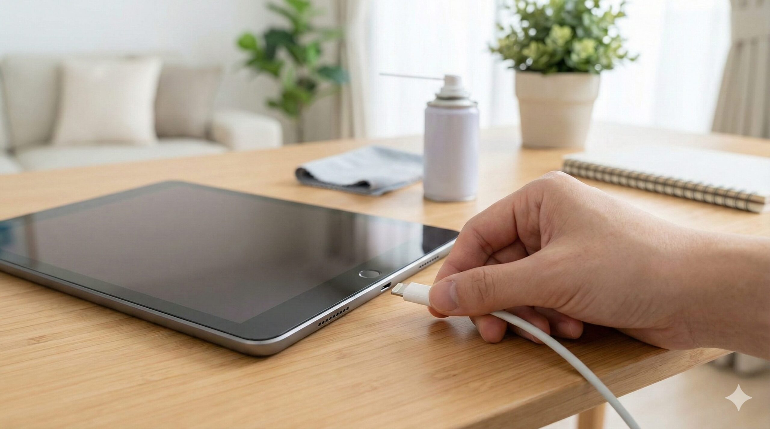 タブレットの充電差し込み口がゆるい！自分で直す5つの対処法と修理費用