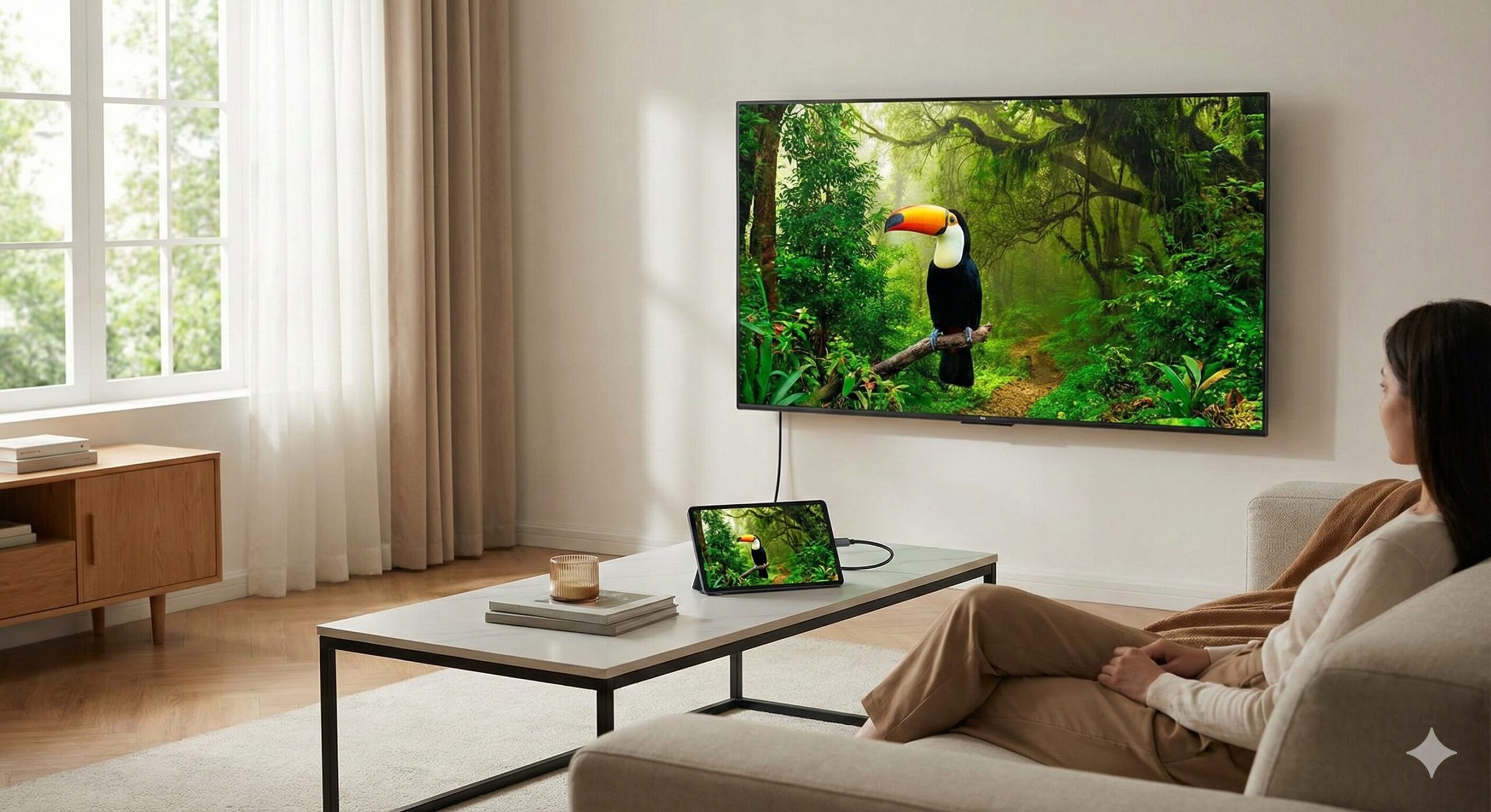 タブレットをテレビに繋いで見る時の有線接続の方法！ケーブル選びと注意点