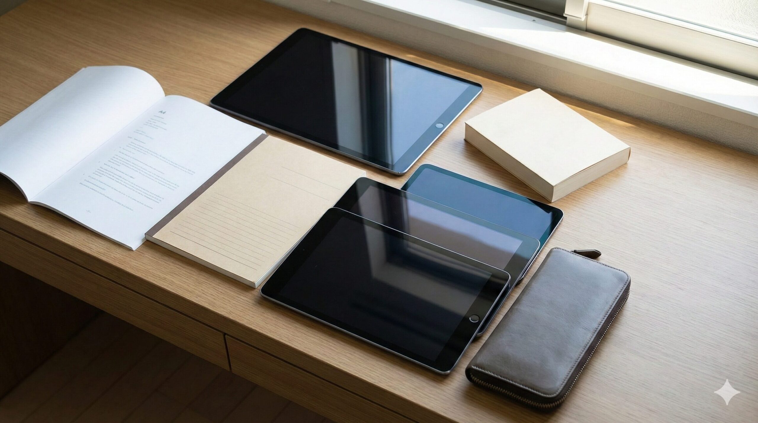 タブレットの画面サイズ早見表！A4用紙との実寸比較、大きさの選び方