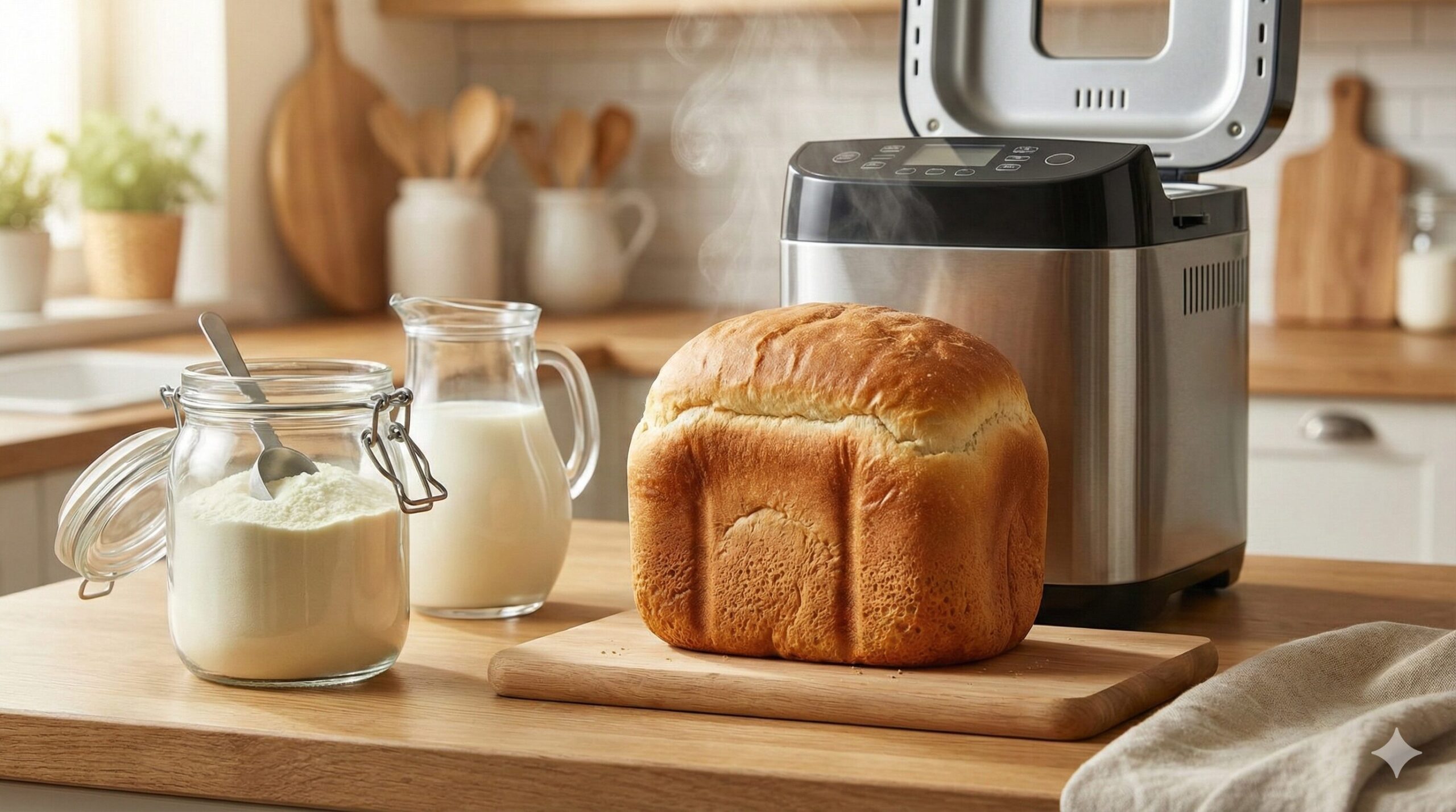 ホームベーカリーでスキムミルクはなぜ必要？なしでも大丈夫？代用品と換算表