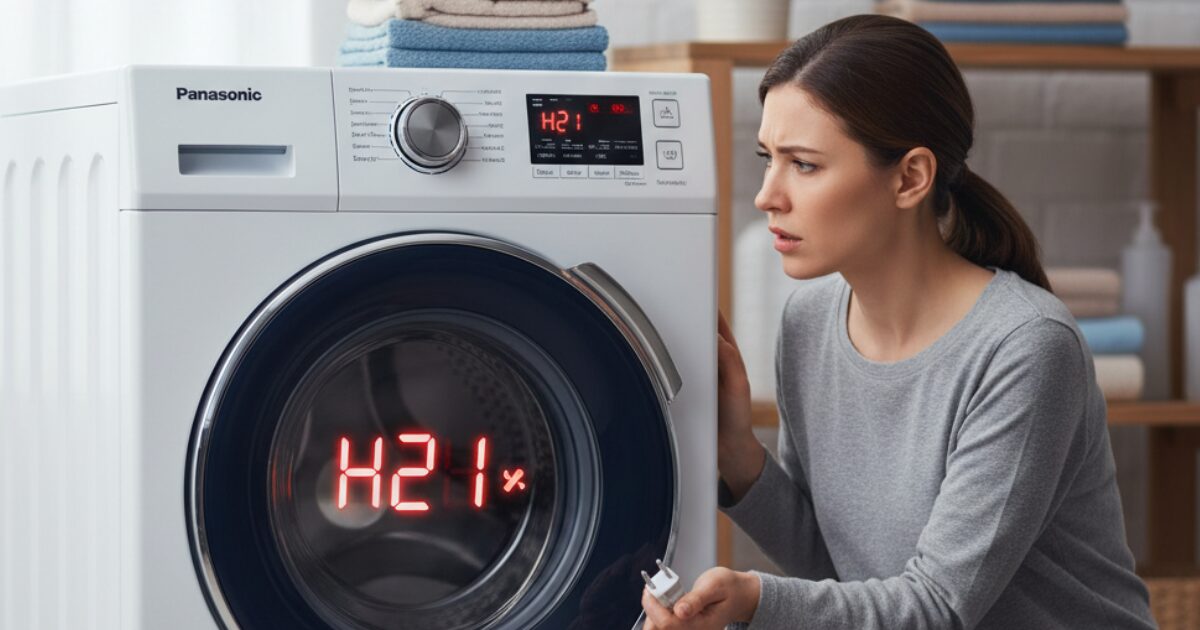 パナソニックの洗濯機のエラー「H21」の直し方を解説