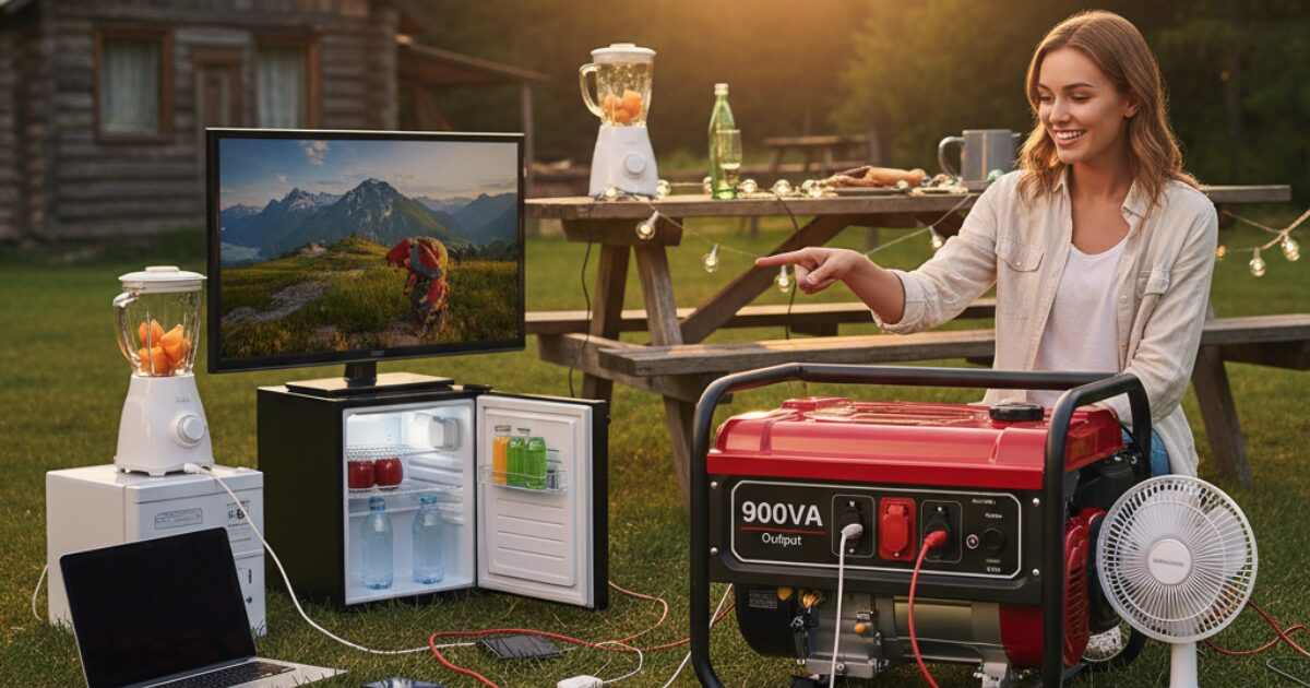 900VA出力の発電機で使える家電一覧！キャンプや停電で失敗しないための重要ポイント