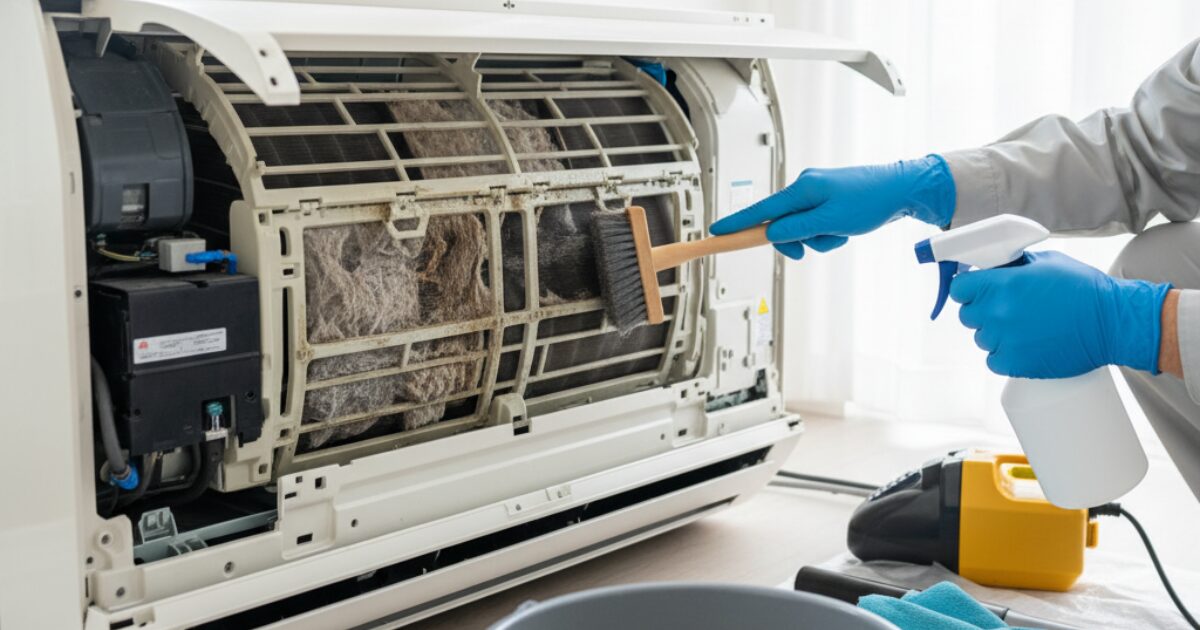 エアコンクリーニングは何年おき？最適な期間・頻度と放置するリスク