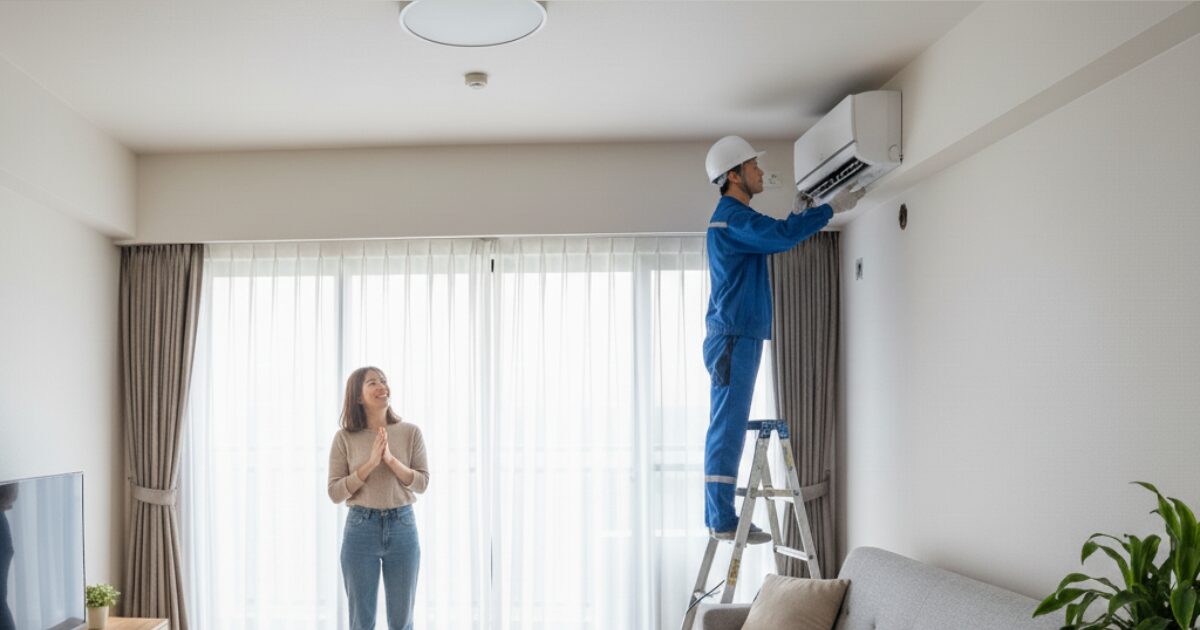 賃貸でエアコンを取り付ける際の許可・費用・穴あけ・原状回復の疑問を5分で解決