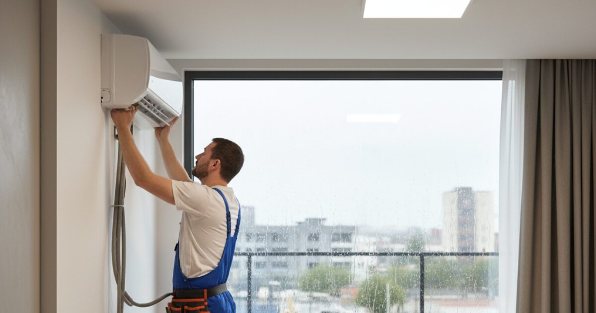 エアコンの取り付けは雨の日でも大丈夫？延期すべき？影響と注意点5つを解説
