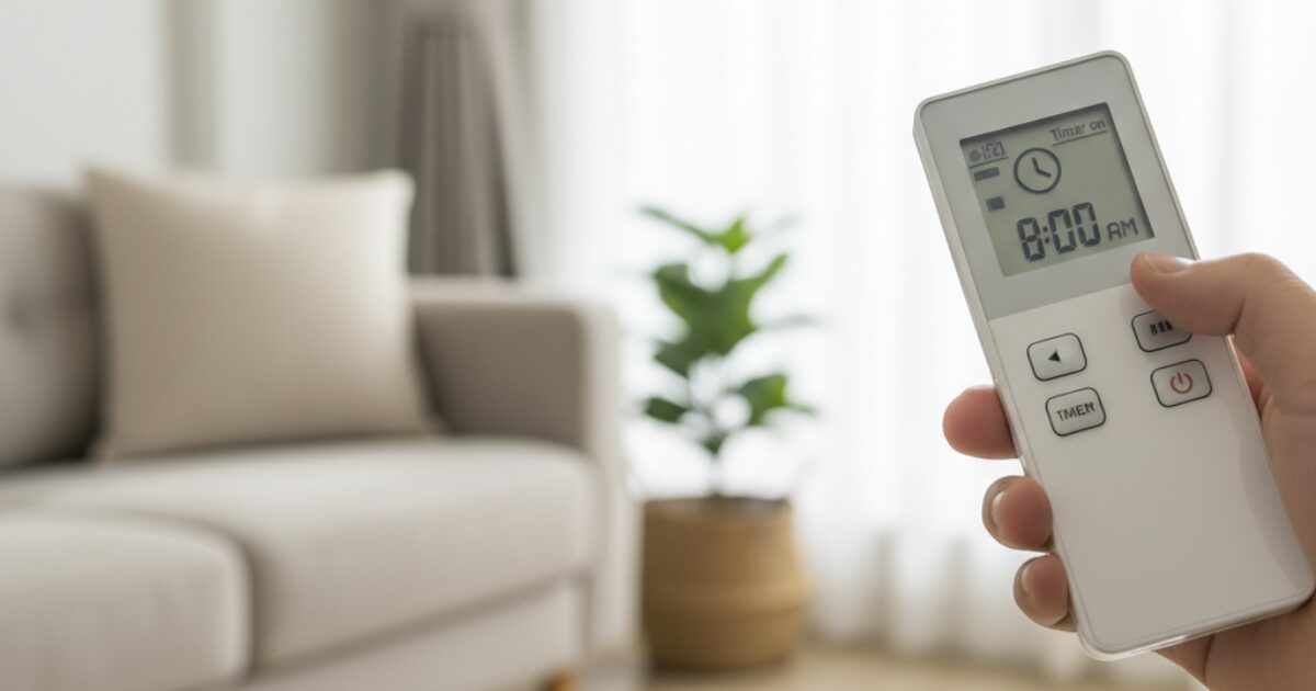 エアコンの入タイマーは電気代に影響する？賢い使い方5選