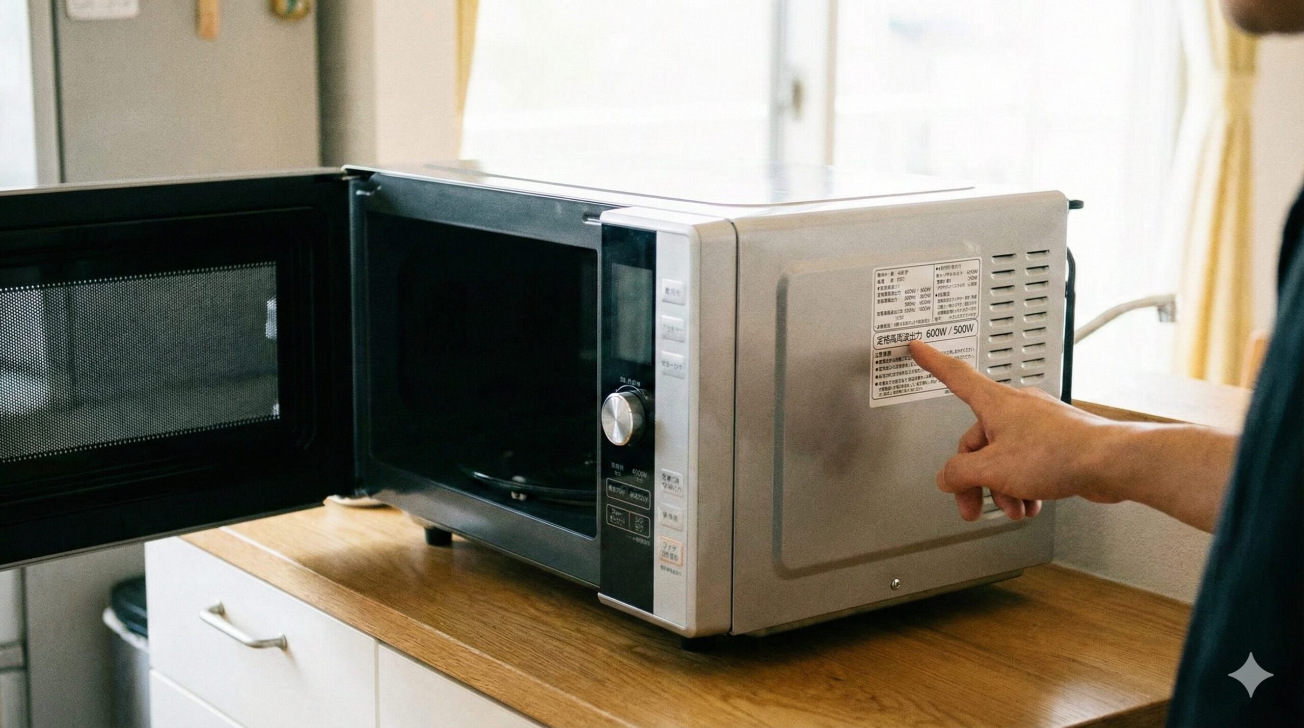 電子レンジの「強」は何ワット？ワット数はどこに書いてある？