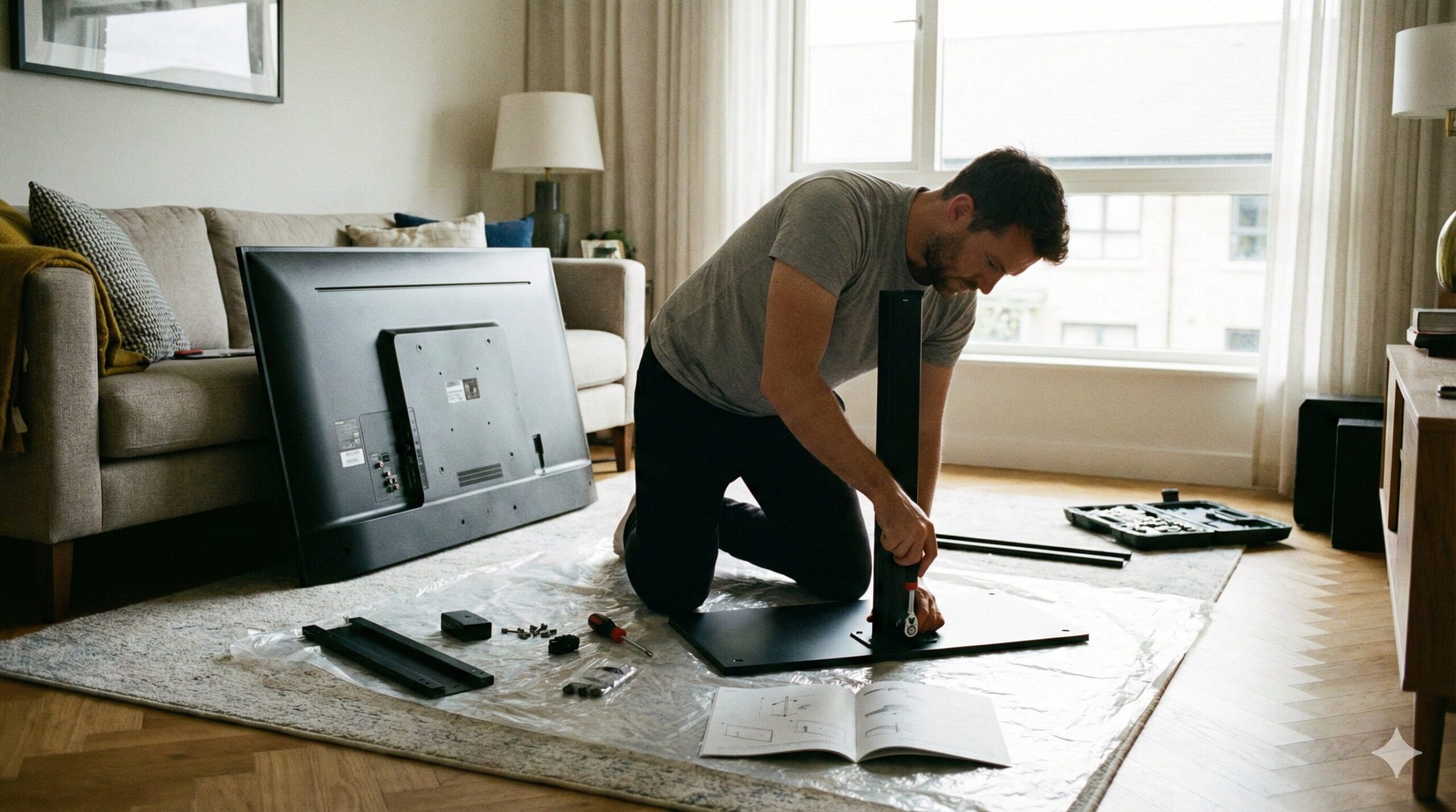 テレビスタンドの設置は一人でできる？失敗しない5つのコツと限界