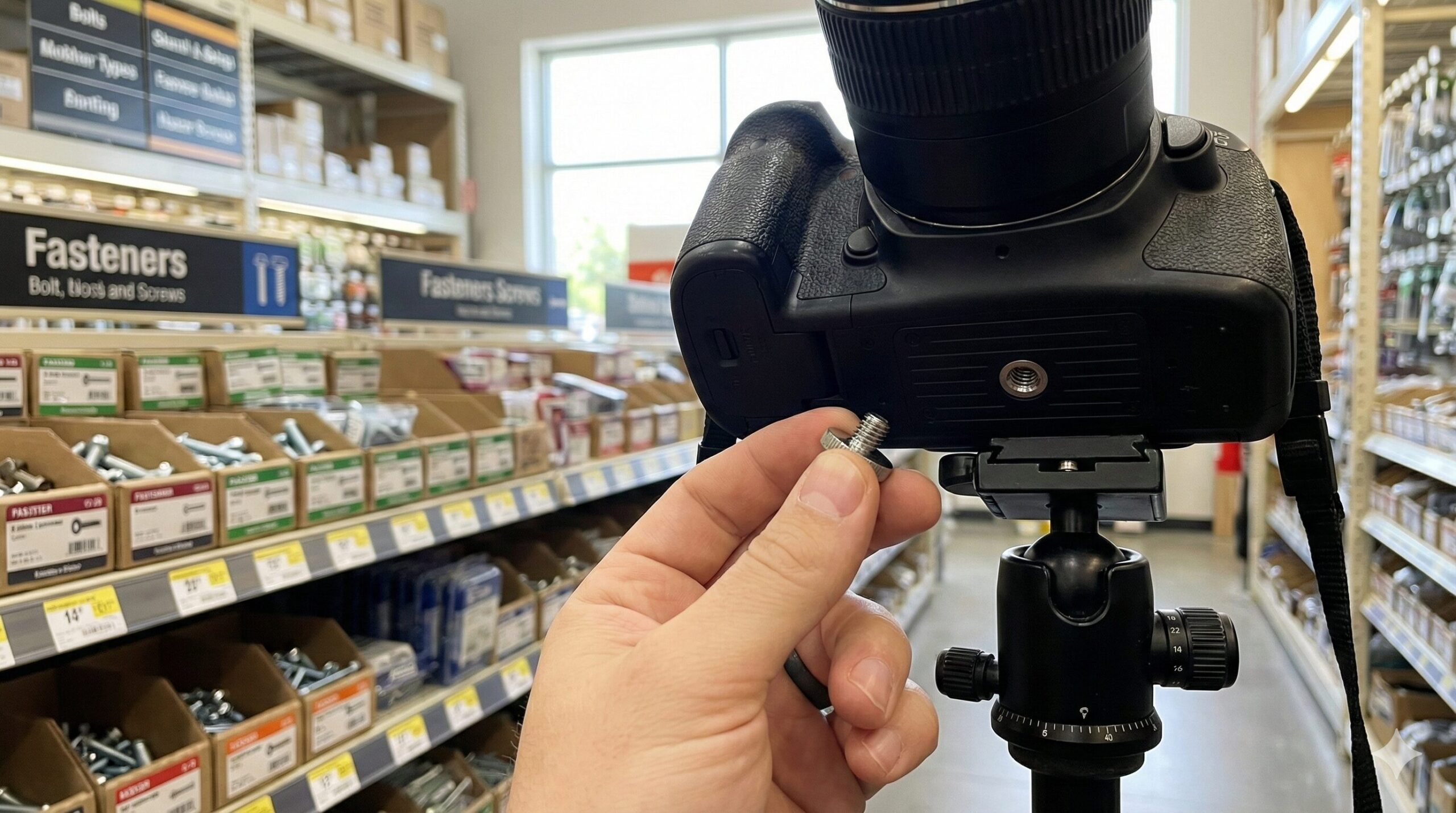 カメラのネジはホームセンターにある？売り場と3つの注意点