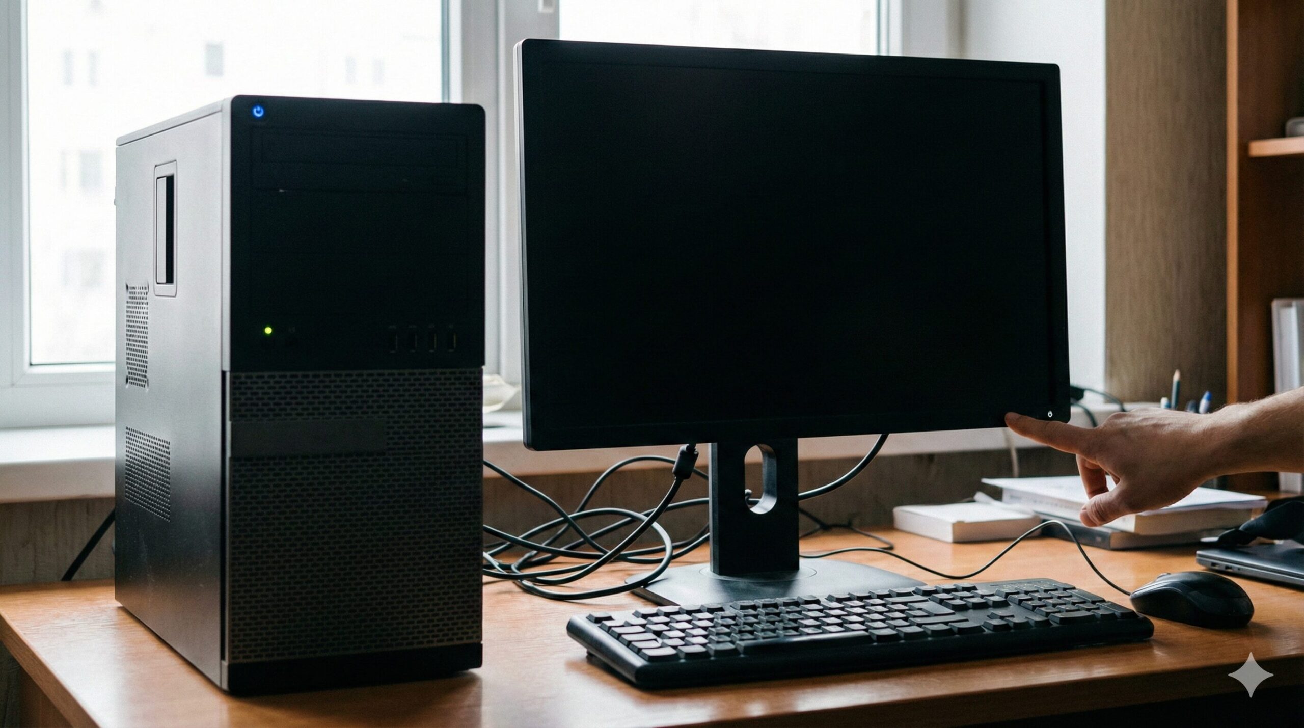 パソコンの画面がつかない！電源は入るのにモニターが映らない時の7つの対処法