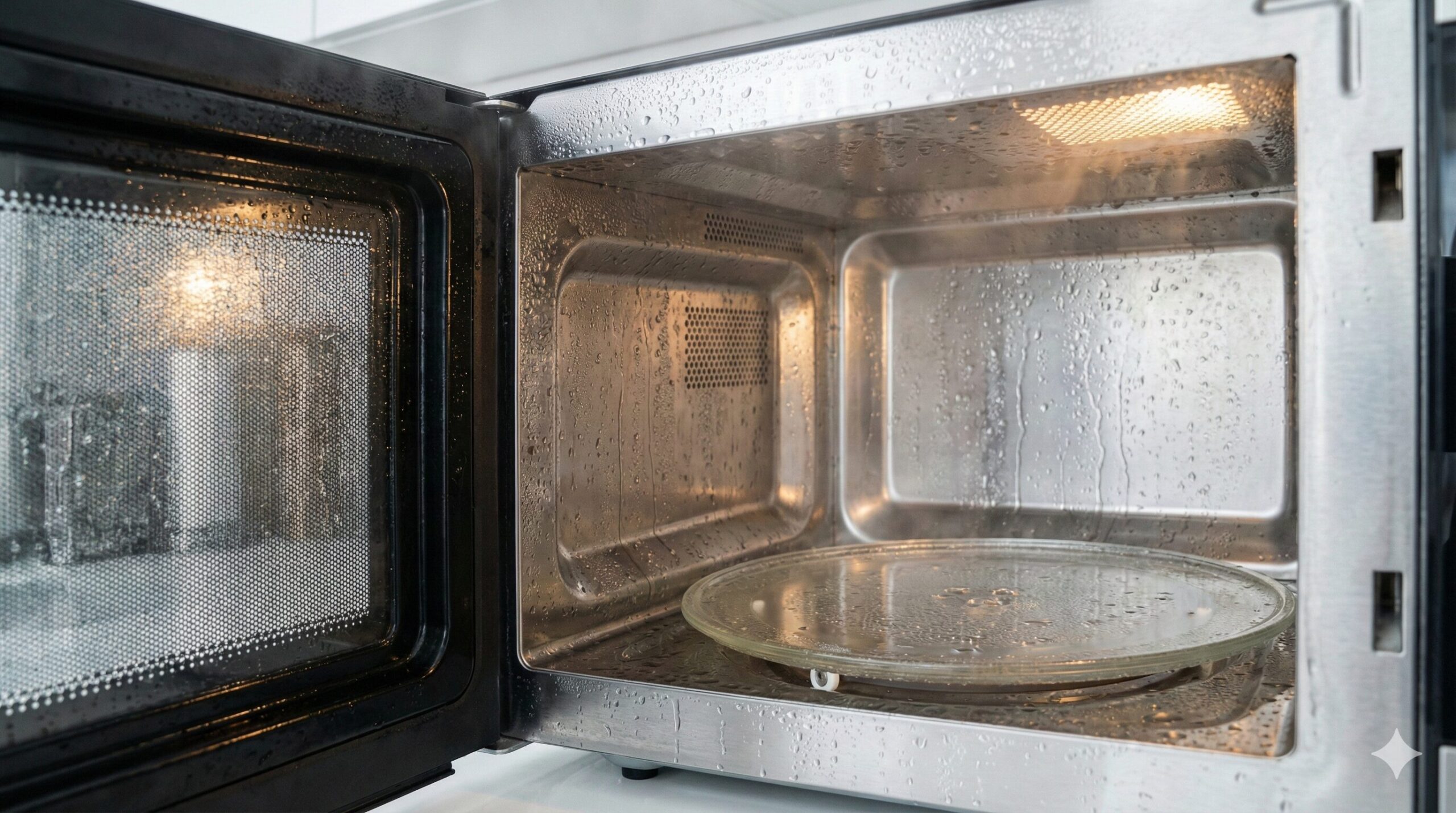 電子レンジがびしょびしょになる原因と5つの結露対策