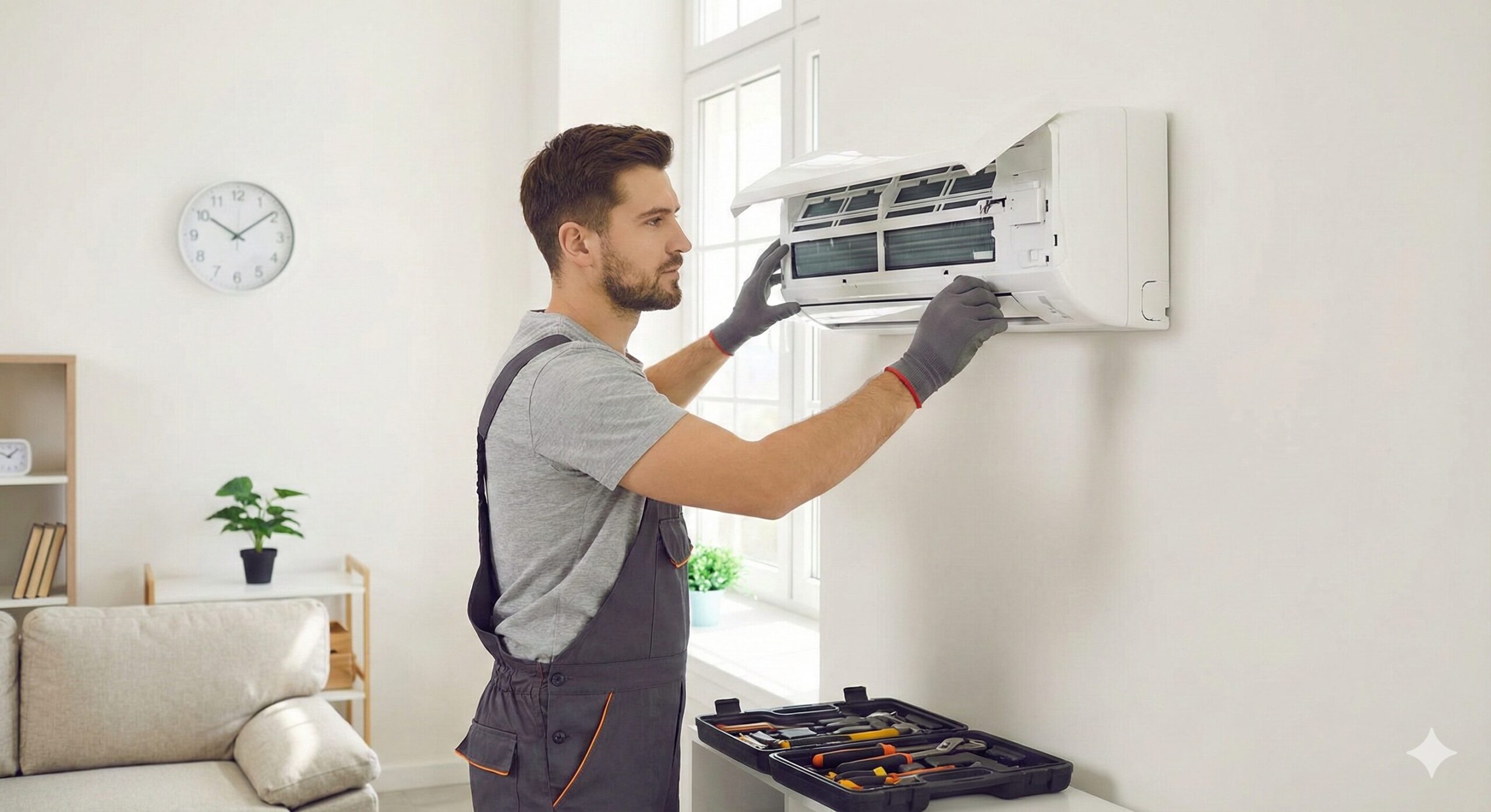クーラーの取り付け時間は平均90分！工事を短縮する5つの裏技と流れ