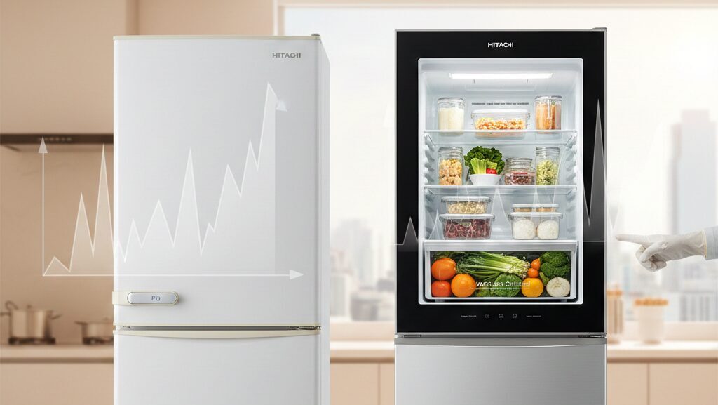 日立の冷蔵庫の寿命診断！10年前との電気代比較と買い替えサイン