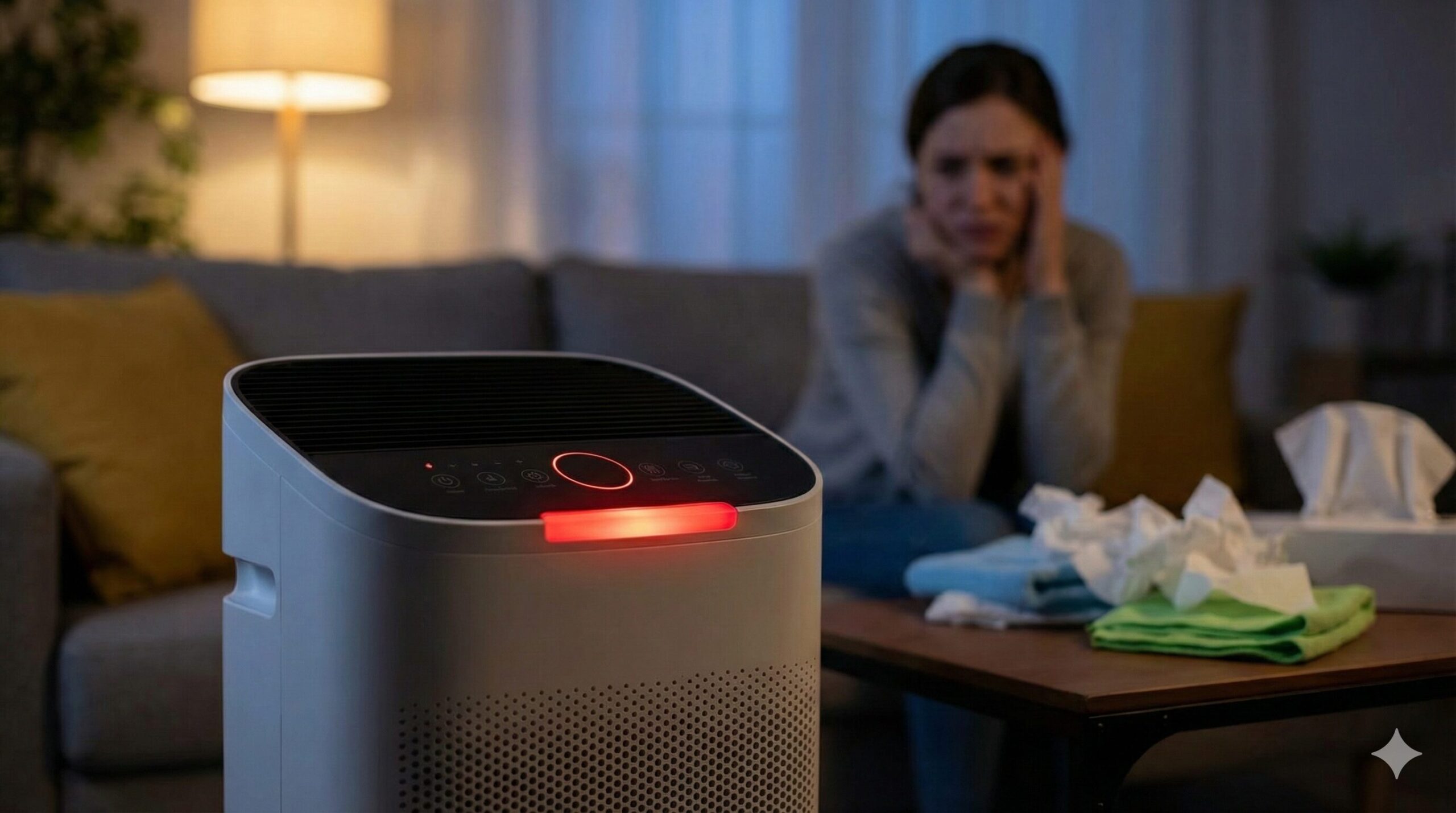 空気清浄機がずっとうるさい！赤ランプが消えない原因と5つの危険サイン