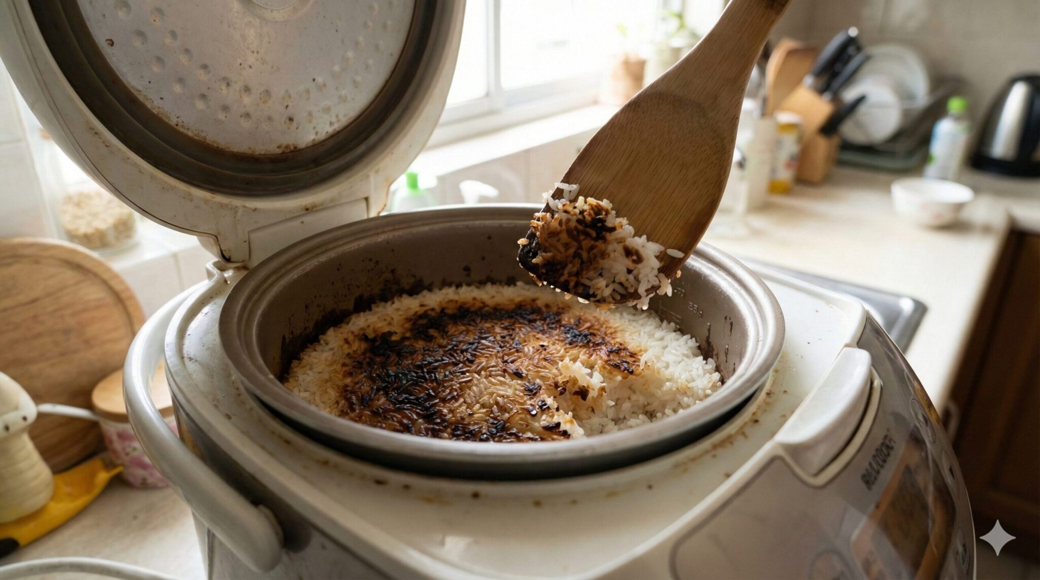 炊飯器が焦げる原因は寿命?5つの対処法と買い替えサインを解説