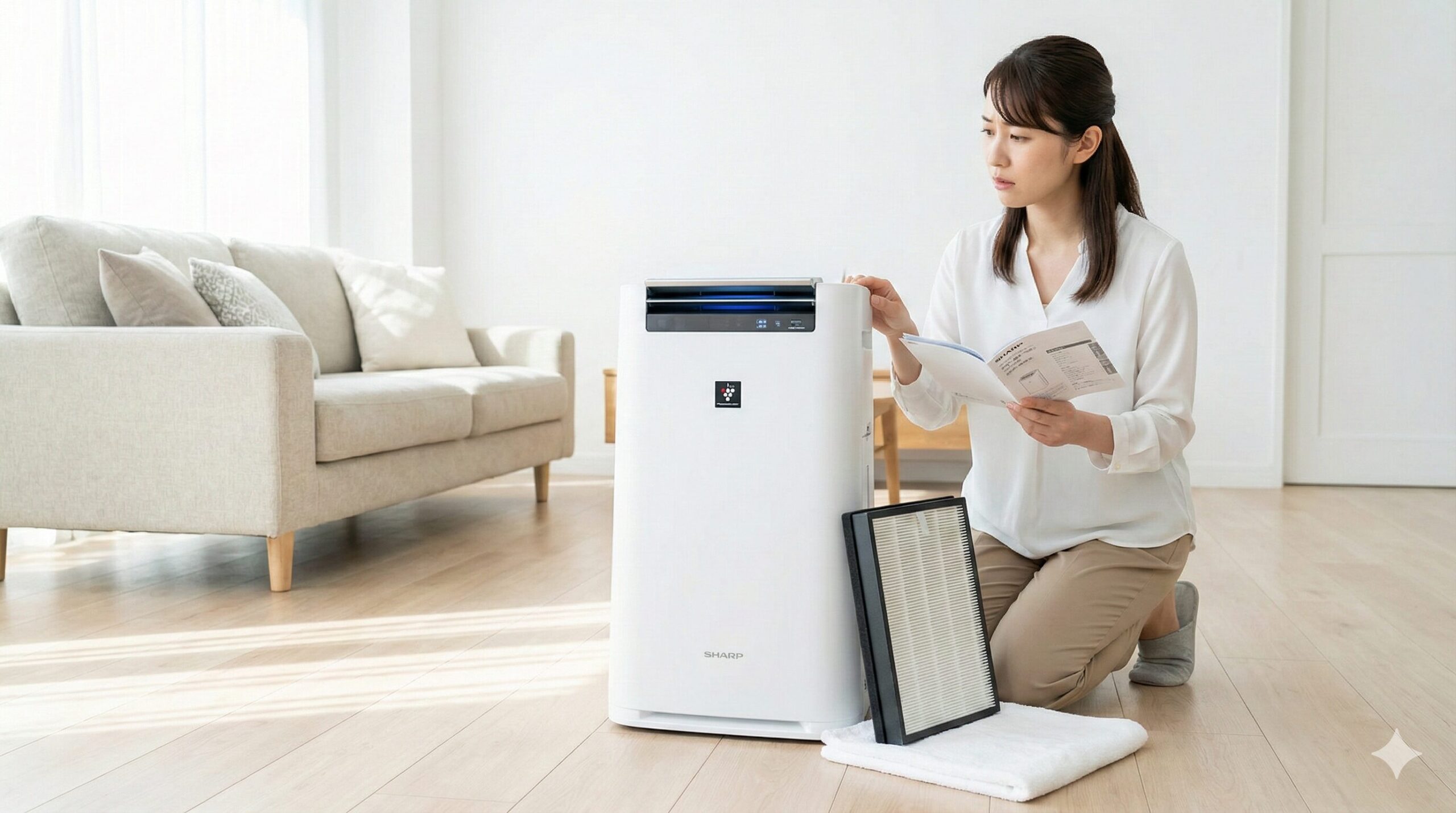 シャープの空気清浄機がガタガタうるさい！異音の原因診断と寿命のサイン