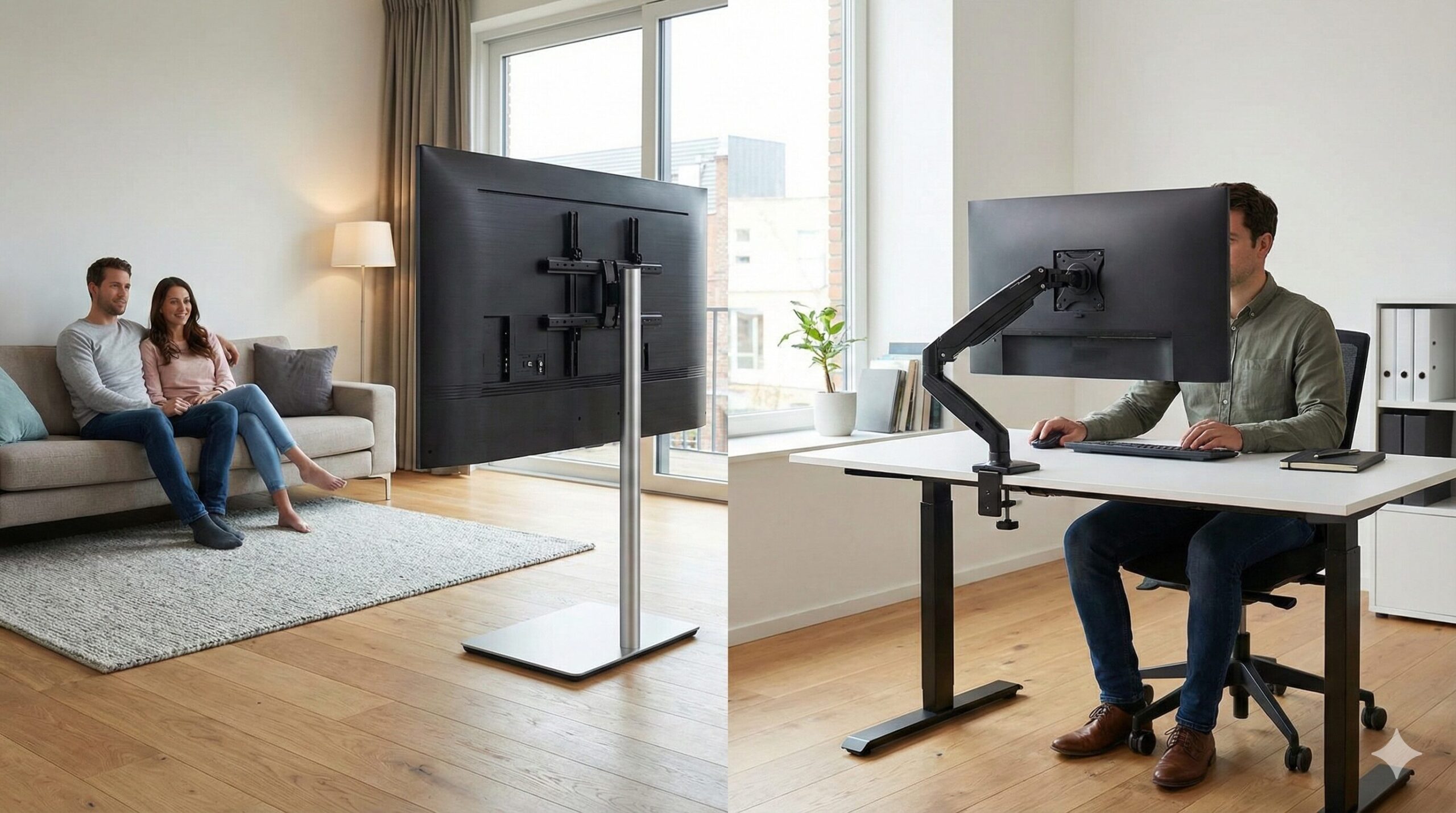 テレビスタンドとモニタースタンドの違いは？用途別の選び方を解説