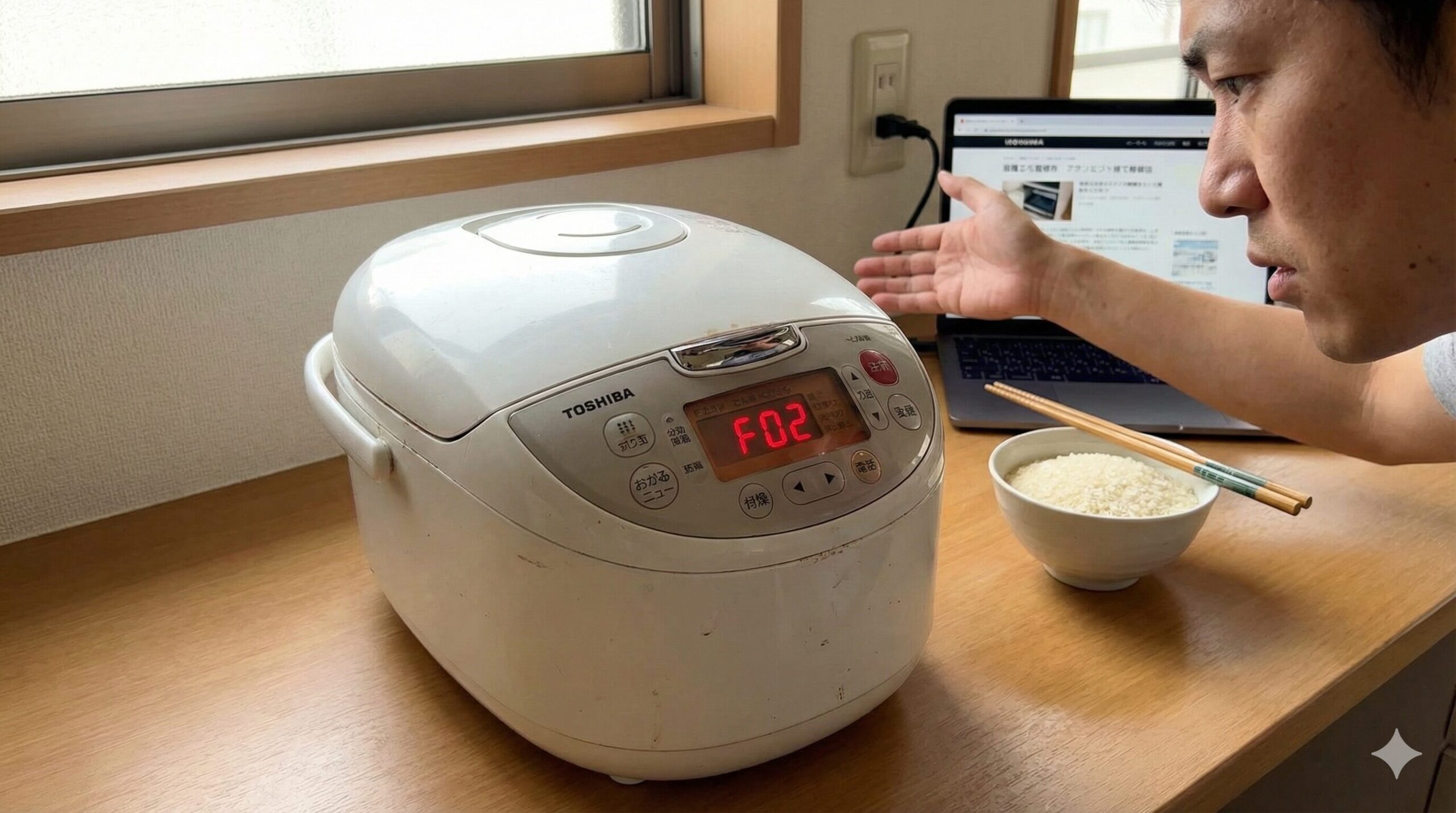 東芝の炊飯器のF02エラーは故障？リセットと修理代・買い替えの判断基準