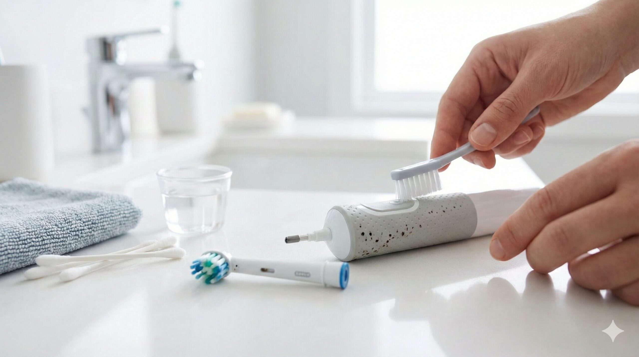 電動歯ブラシの本体・ヘッド・グリップに黒カビが！効果的な落とし方とカビないための対策・選び方