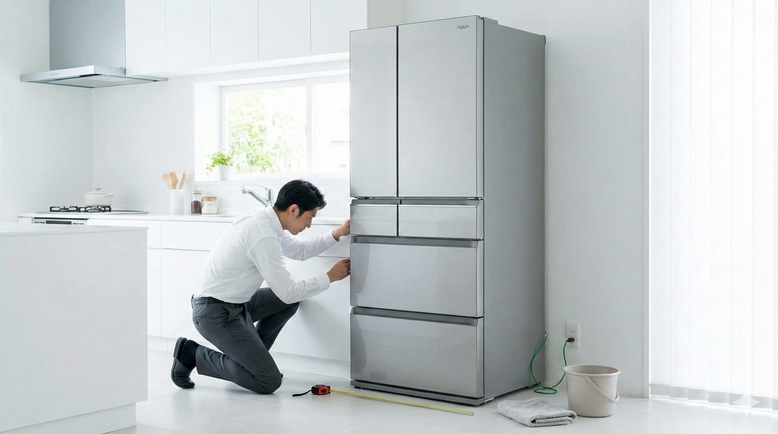 AQUAの冷蔵庫の水抜きと引越し準備完全ガイド！設置の隙間やアース線の疑問も解決
