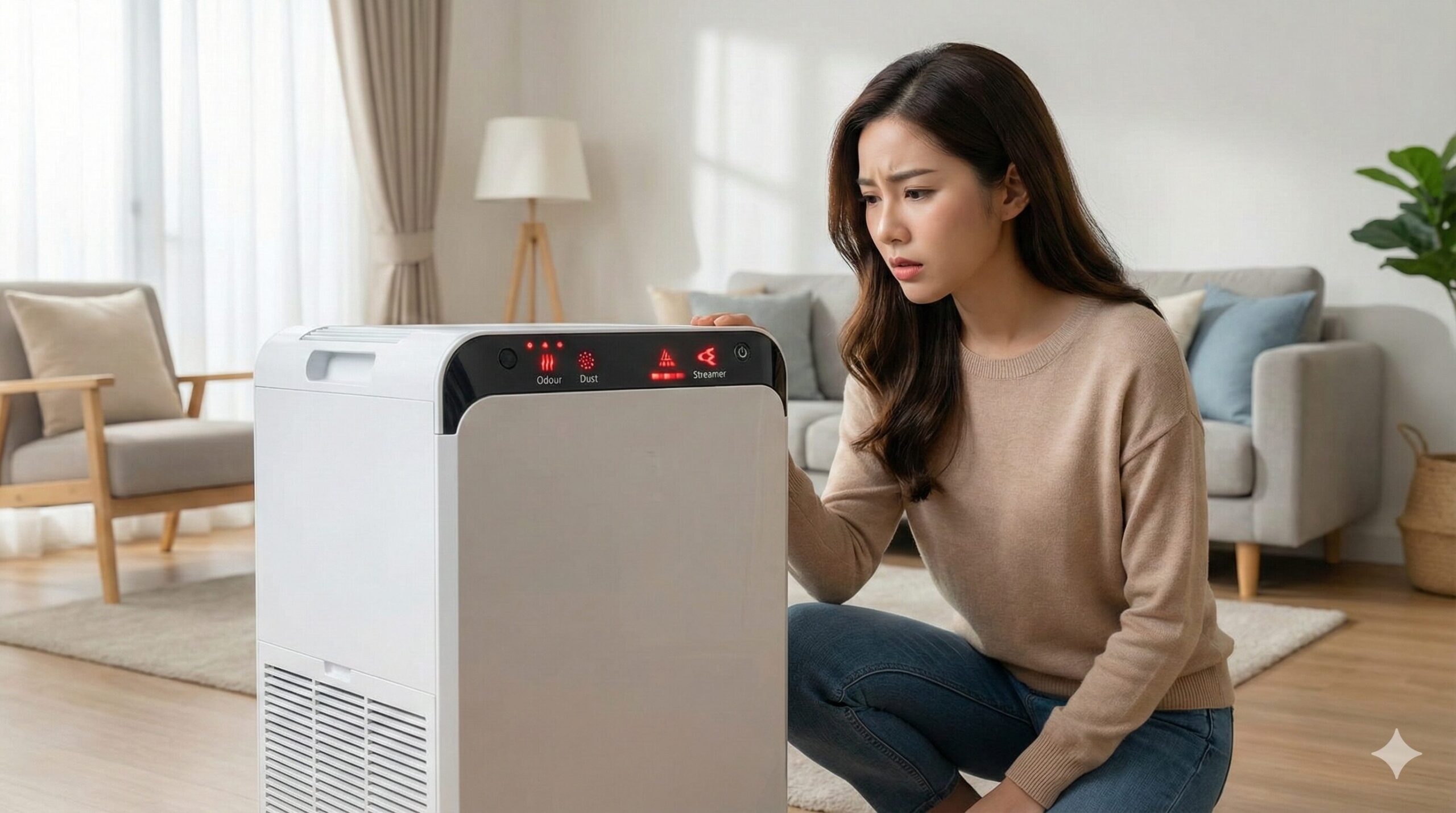 ダイキンの空気清浄機のランプの点滅が消えない！原因別のリセット・掃除法【完全版】