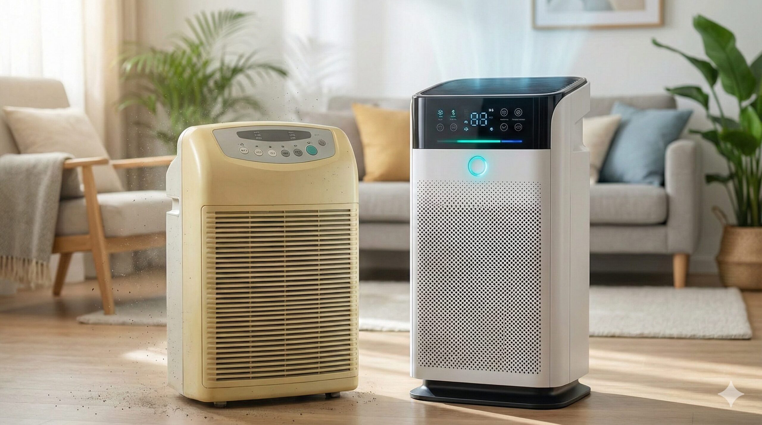 空気清浄機の10年前のモデルと最新機種の性能を比較！電気代が半額？劇的進化